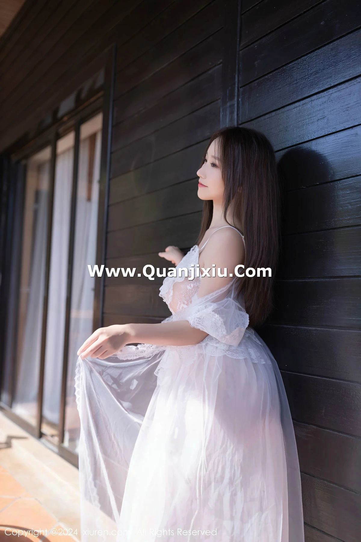 秀人集.com_[XiuRen秀人网]No.8302_模特杏子Yada性感白色薄纱长裙配超薄肉丝秀曼妙身姿诱惑写真81P