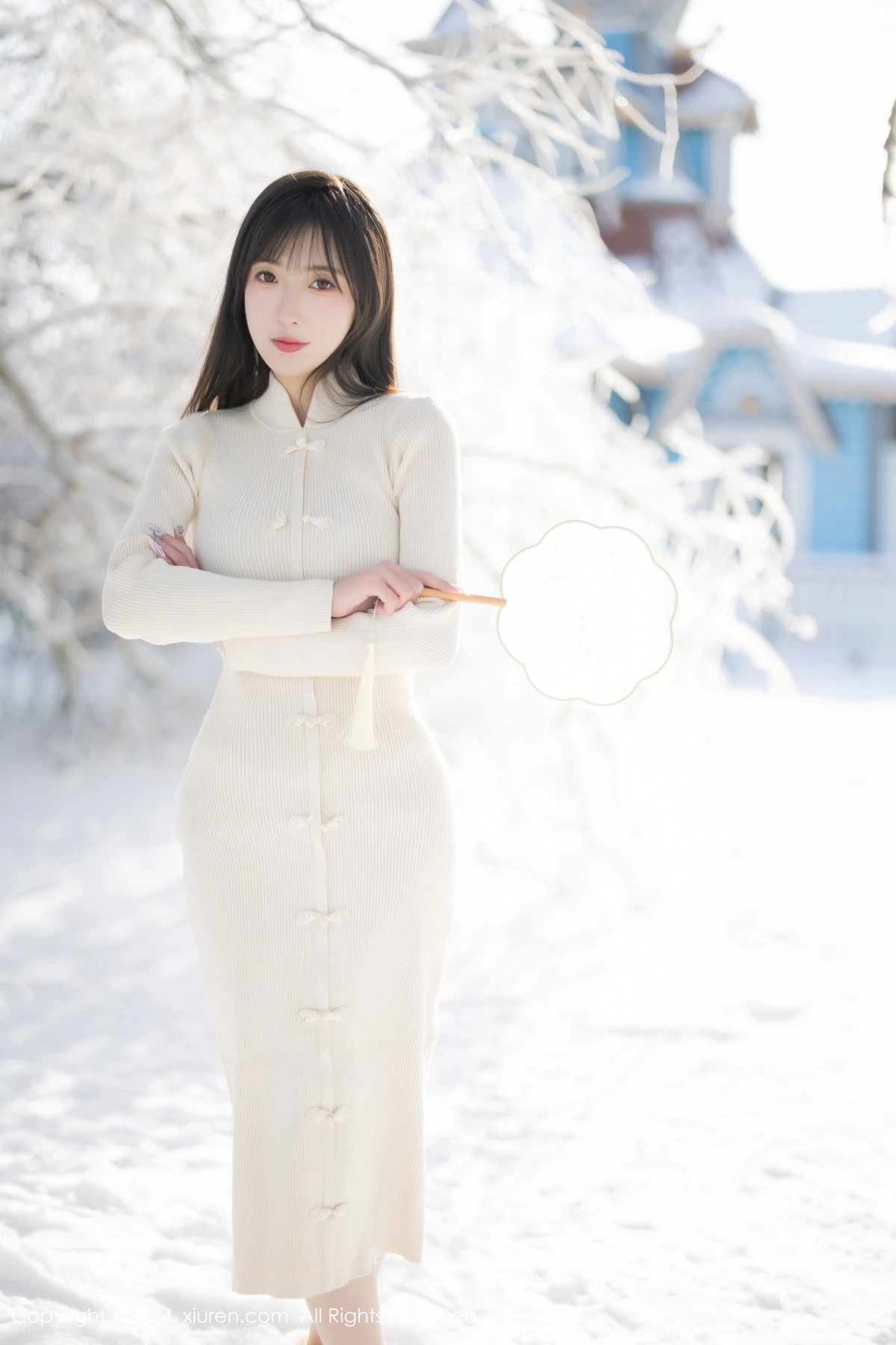 秀人集.com_[XiuRen秀人网]No.8307_模特林星阑性感白色连衣长裙露白色吊带内衣秀曼妙身姿诱惑写真82P