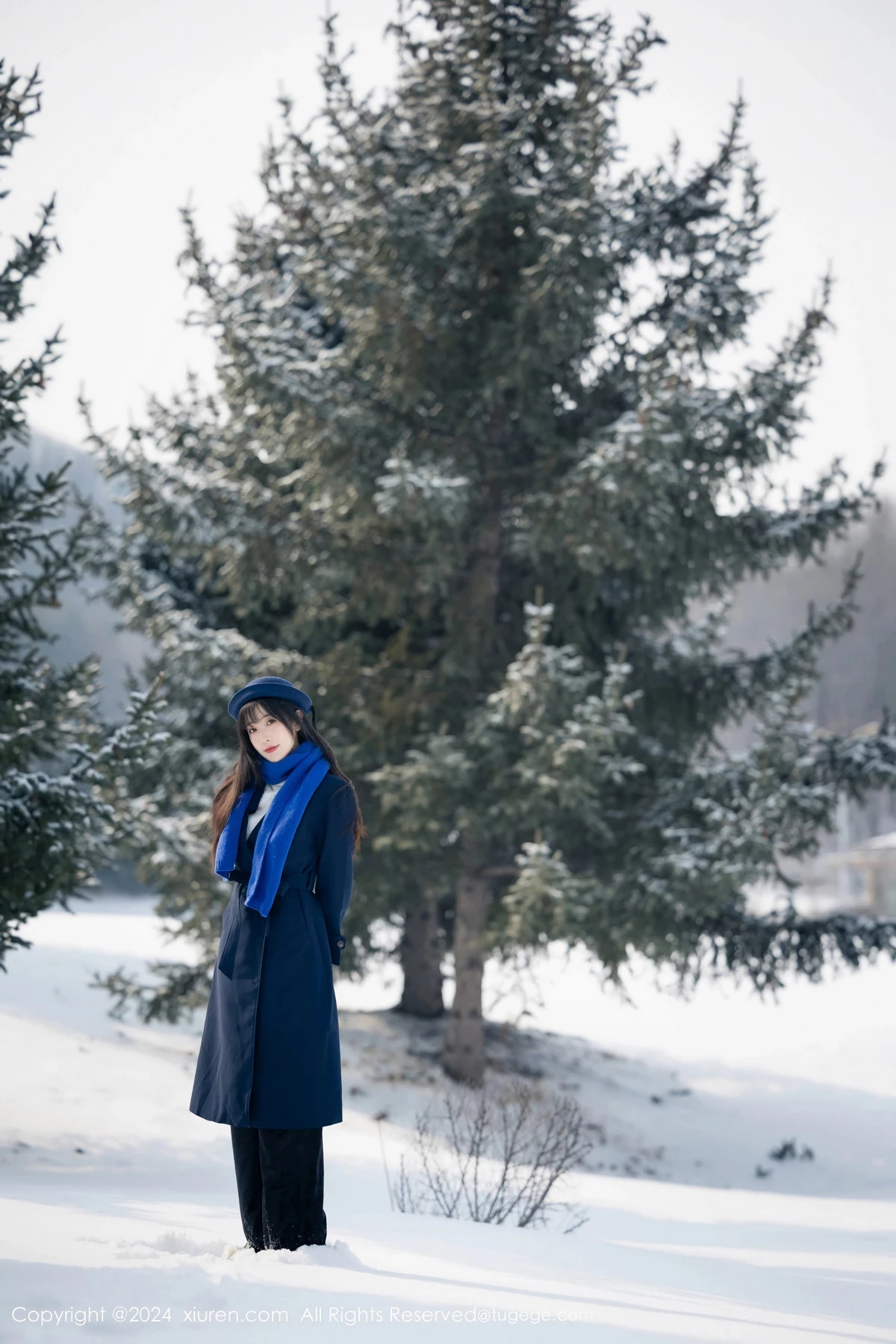 秀人集.com_[XiuRen秀人网]No.8325_模特林星阑雪地场景+性感黑色蕾丝情趣内衣配黑丝吊袜诱惑写真88P