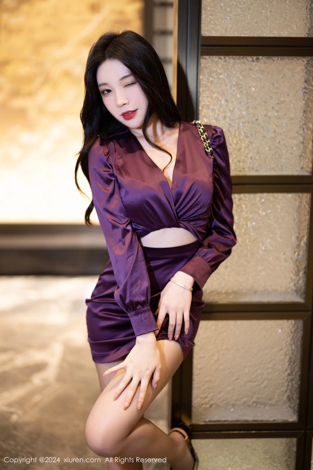 秀人集.com_[XiuRen秀人网]No.8342_女神徐莉芝Booty紫色连衣短裙+缕空连体黑丝秀曼妙身姿诱惑写真91P