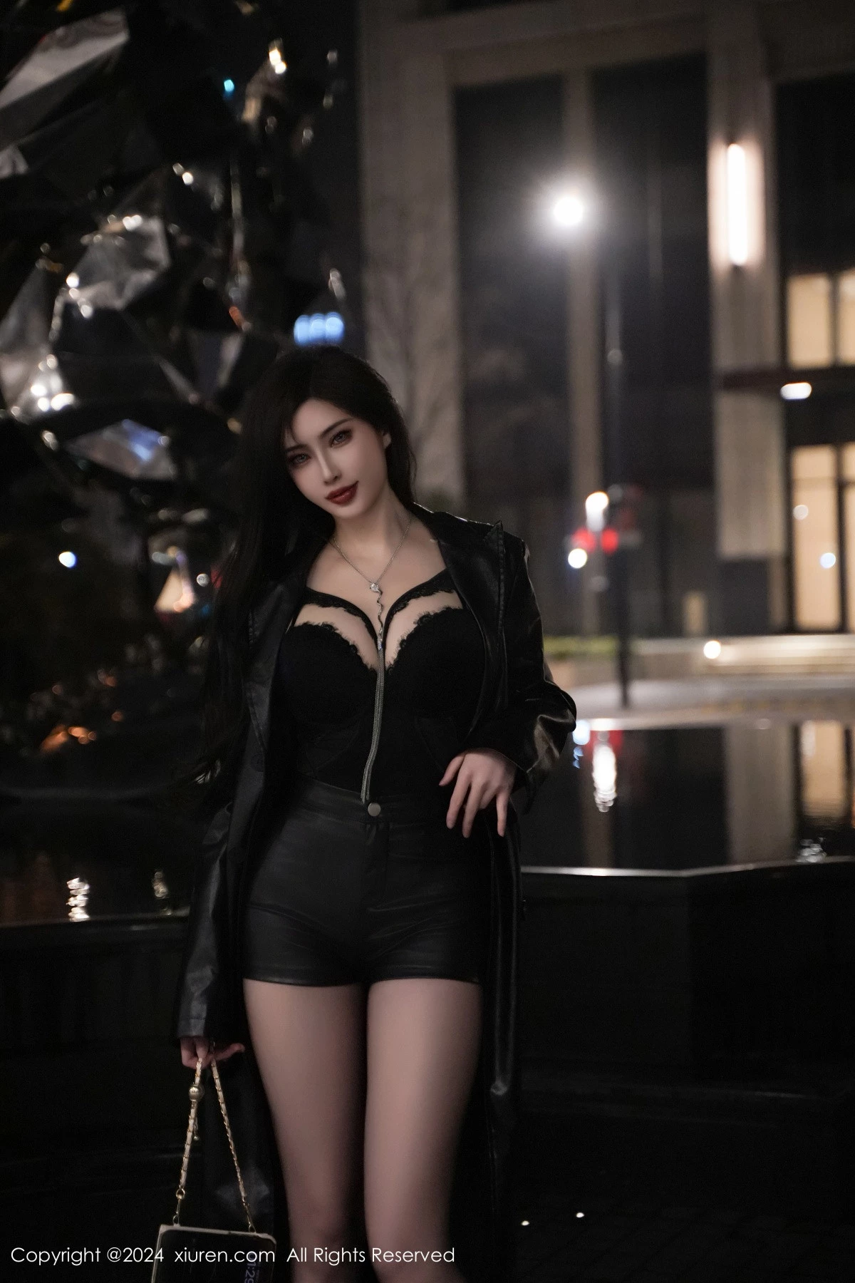 秀人集.com_[XiuRen秀人网]No.8375_女神Carol周妍希性感黑色情趣服饰配超薄黑丝秀惹火身材诱惑写真84P