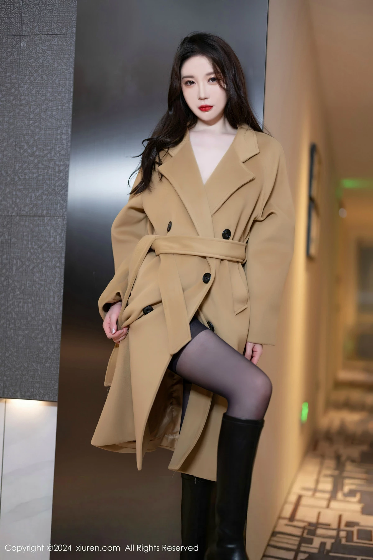 秀人集.com_[XiuRen秀人网]No.8414_模特梦心玥私房性感黑色内衣配黑丝吊袜秀高挑曼妙身姿诱惑写真80P