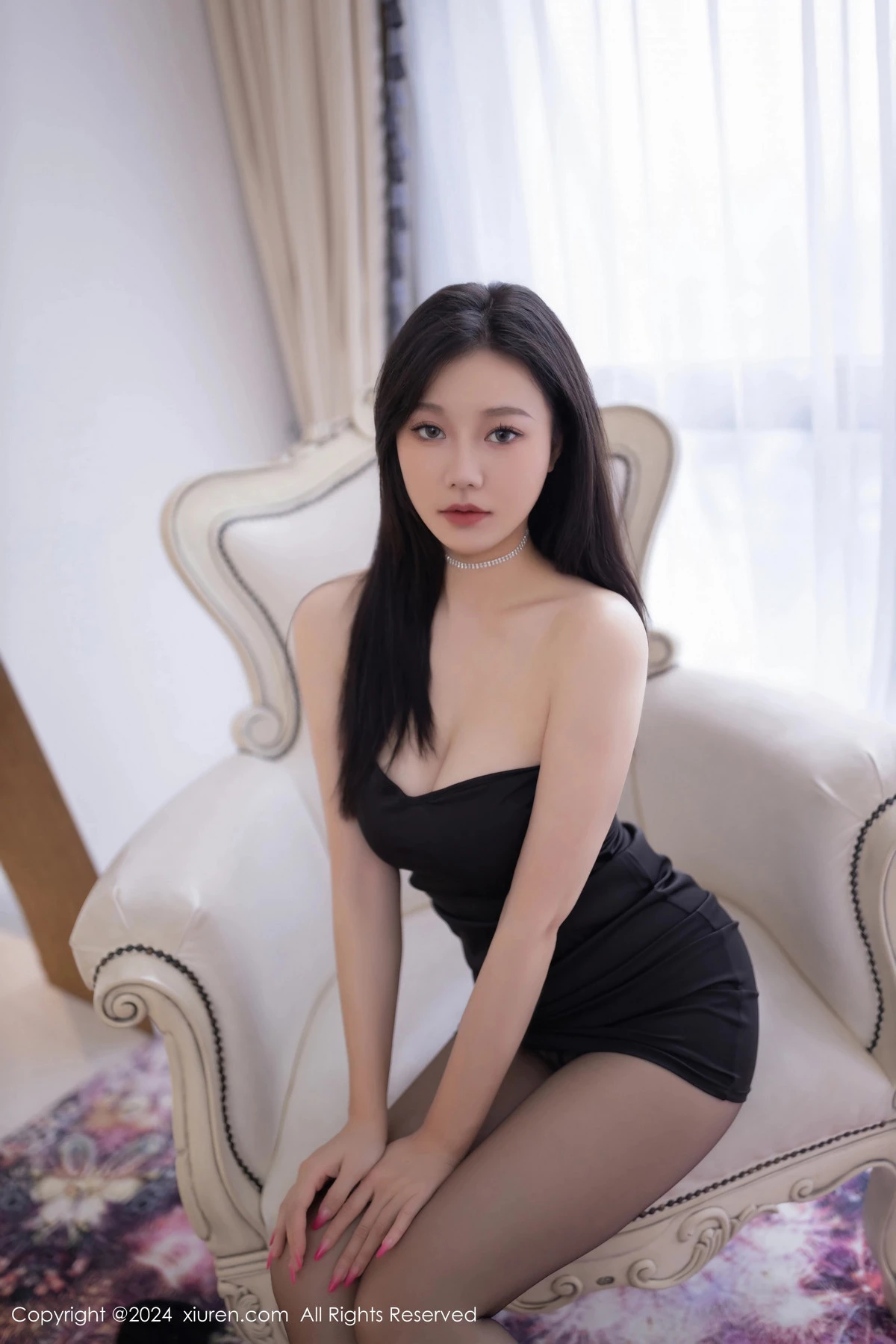 秀人集.com_[XiuRen秀人网]No.8471_模特安然anran性感黑色礼服配超薄黑丝秀柔美身段迷人诱惑写真80P