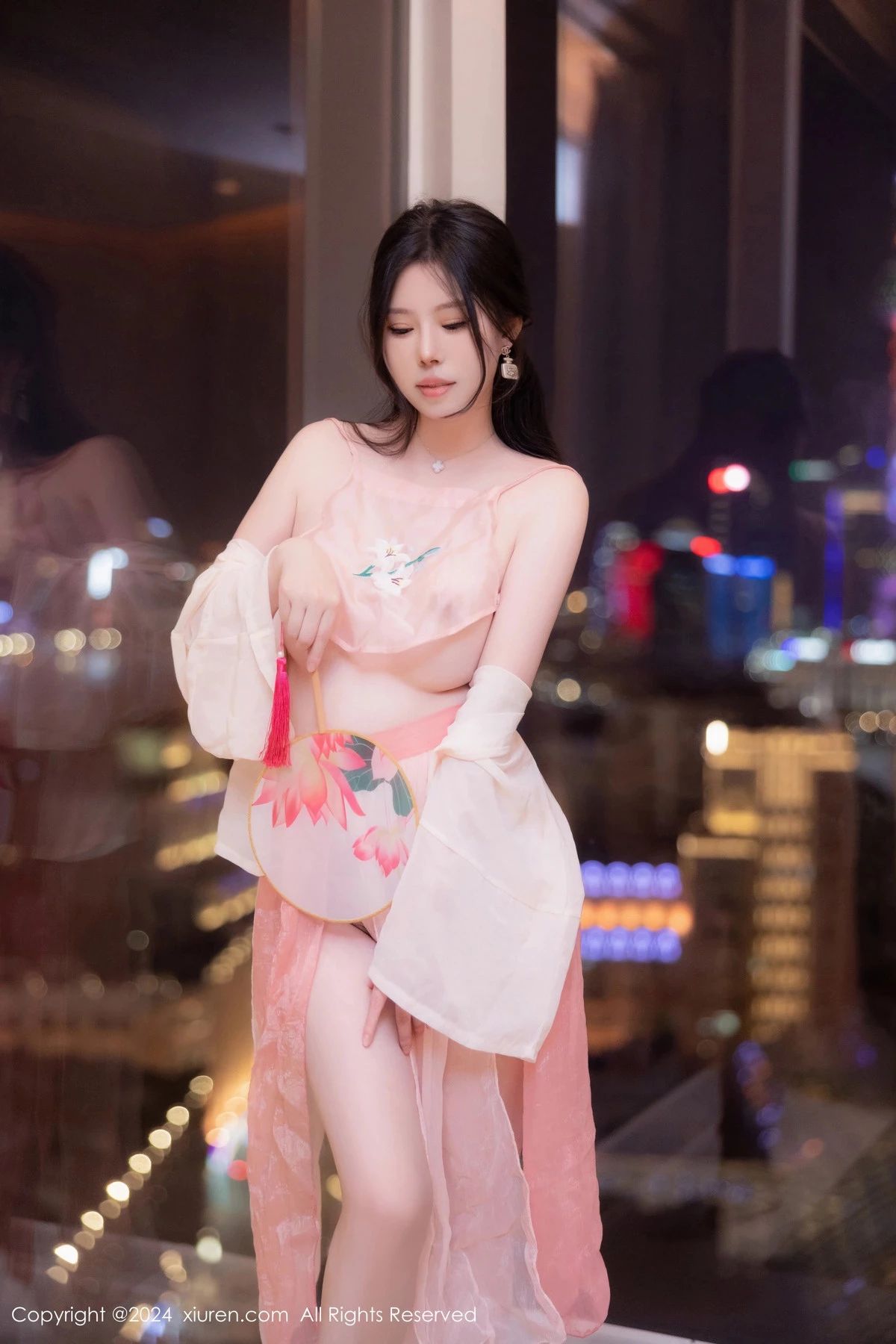 秀人集.com_[XiuRen秀人网]No.8503_模特白茹雪私房性感粉色薄纱古装服饰秀丰腴身材撩人诱惑写真73P