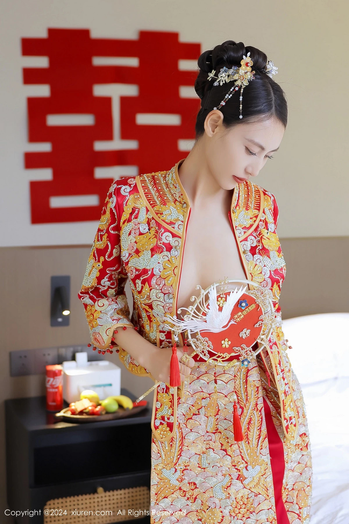 秀人集.com_[XiuRen秀人网]No.8534_模特Lingyu69新娘主题性感红色中式新娘服饰秀惹火身段诱惑写真77P