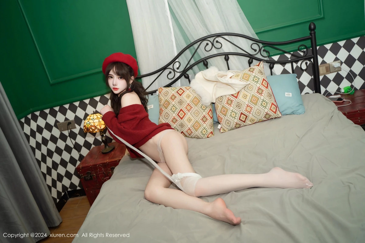 秀人集.com_[XiuRen秀人网]No.8551_模特林月月私房性感红色毛衣配开档肉丝秀柔美身姿完美诱惑写真81P