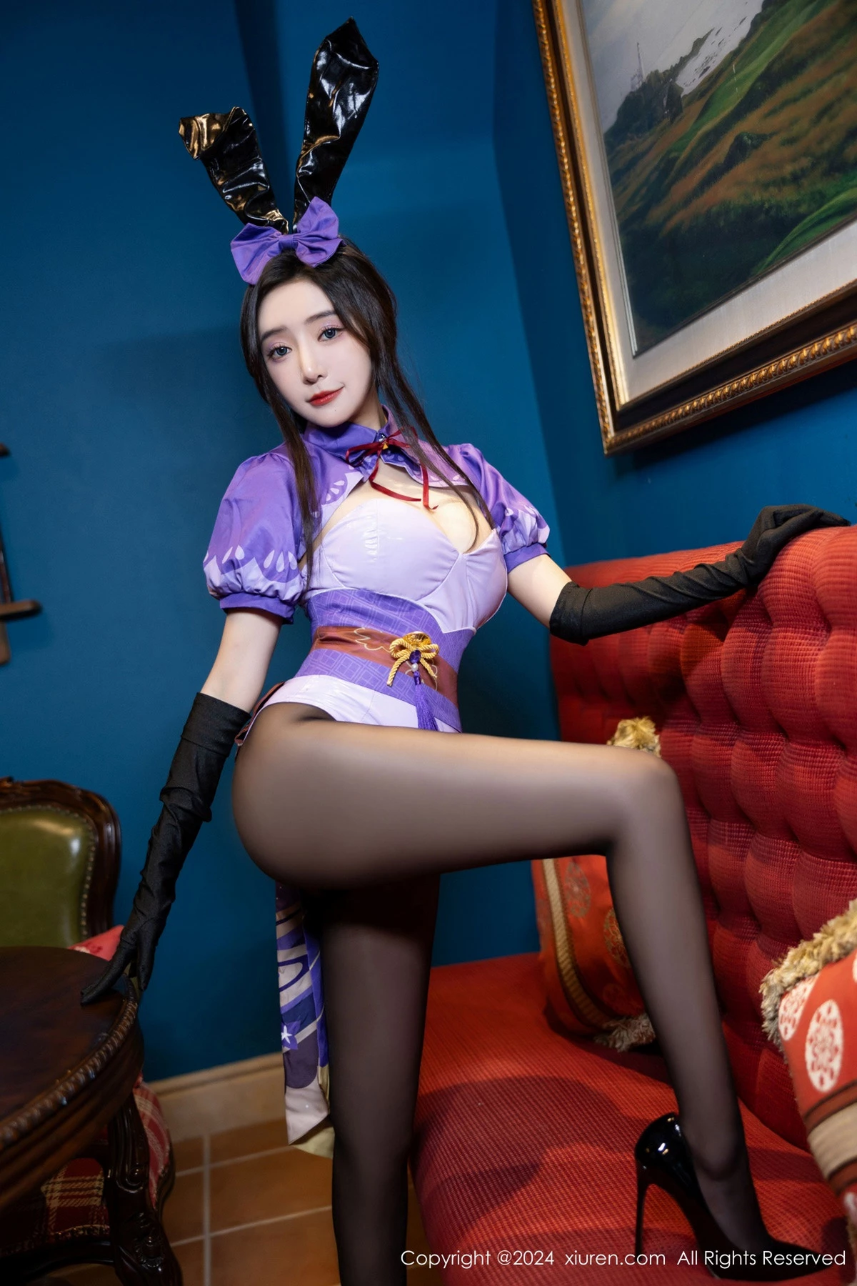 秀人集.com_[XiuRen秀人网]No.8562_女神王馨瑶yanni性感紫色内衣配超薄黑丝秀完美身材迷人诱惑写真81P