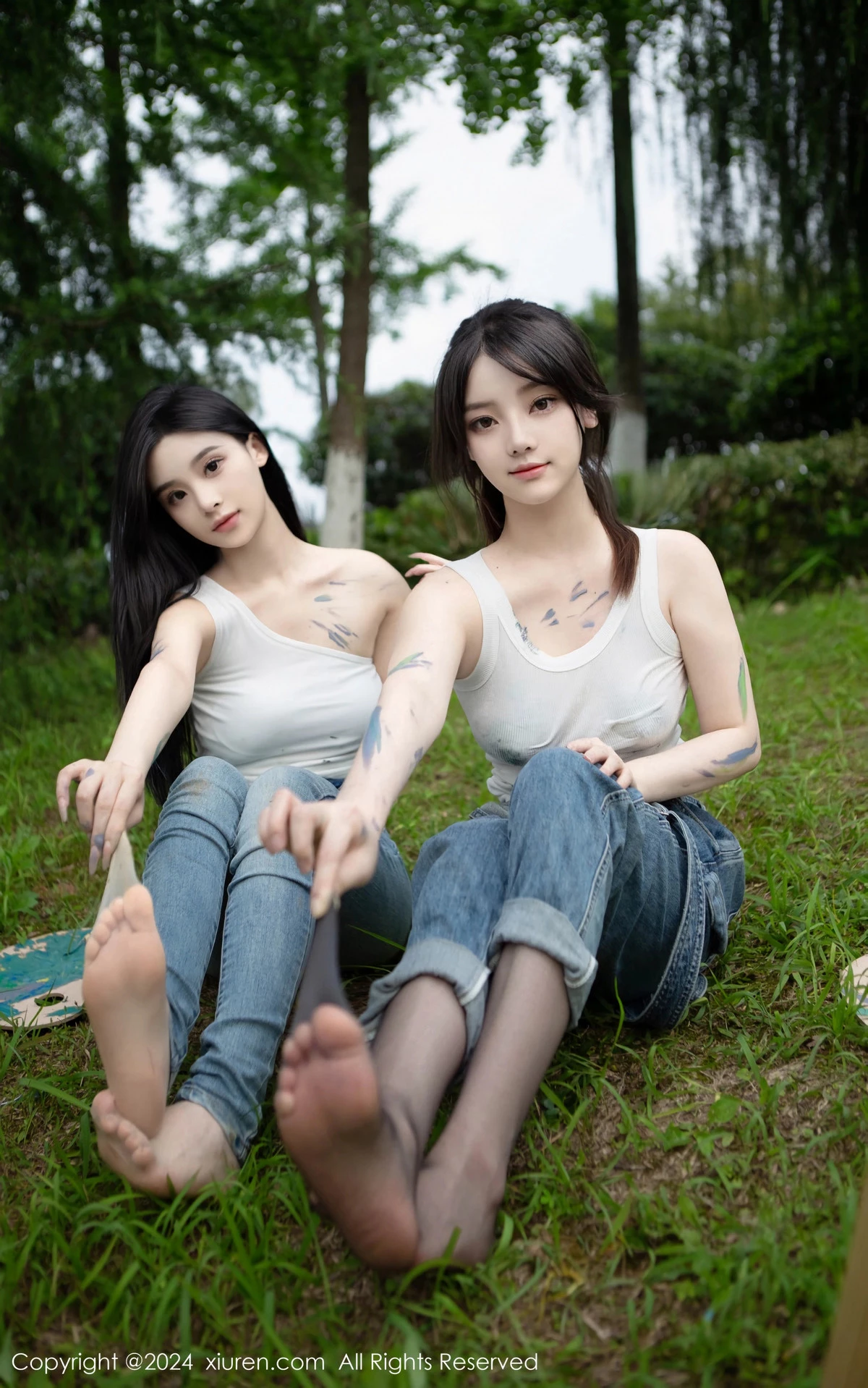 秀人集.com_[XiuRen秀人网]No.8638_模特合集豆瓣酱户外性感白T配牛仔裤露超薄丝袜秀美腿诱惑写真73P