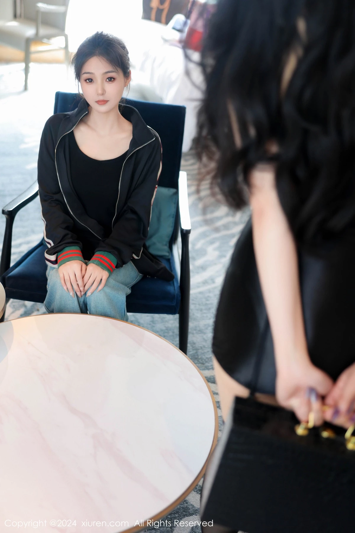 秀人集.com_[XiuRen秀人网]No.8668_模特合集周周不吃香菜私房性感姐妹花黑色内衣完美诱惑写真85P