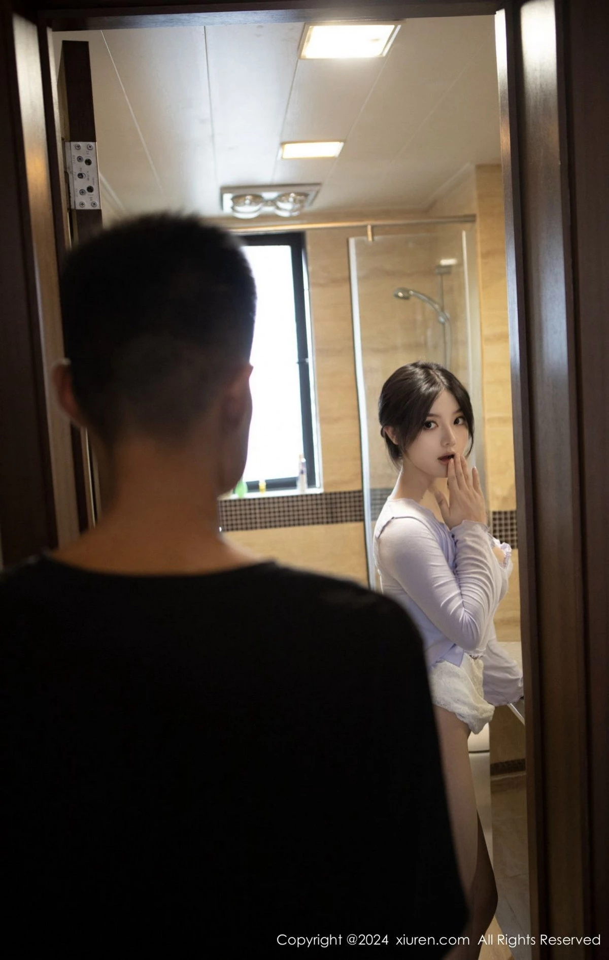 秀人集.com_[XiuRen秀人网]No.8677_模特豆瓣酱场景拍摄性感浅紫上衣配超薄肉丝秀丰腴身材诱惑写真89P