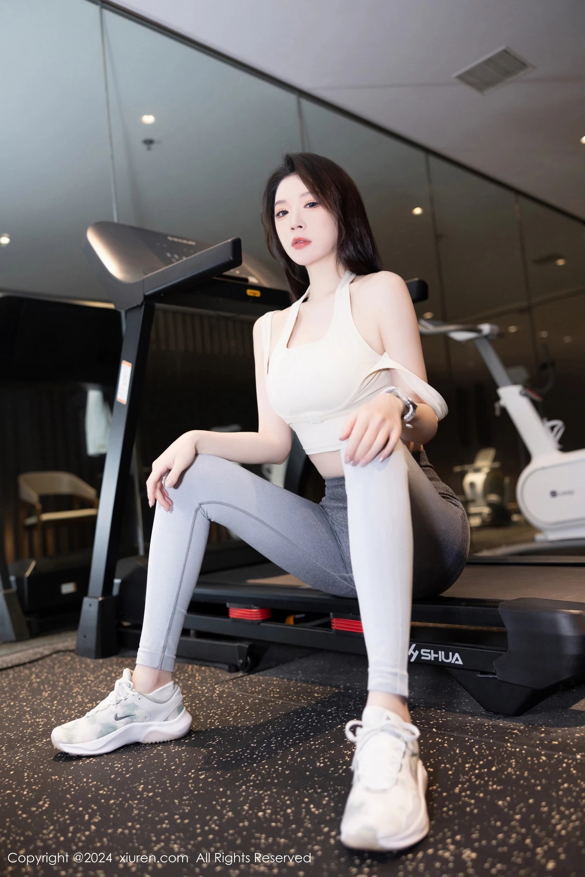 秀人集.com_[XiuRen秀人网]No.8767_模特梦心玥性感灰色瑜伽裤+黑色情趣内衣秀高挑曼妙身姿迷人写真86P