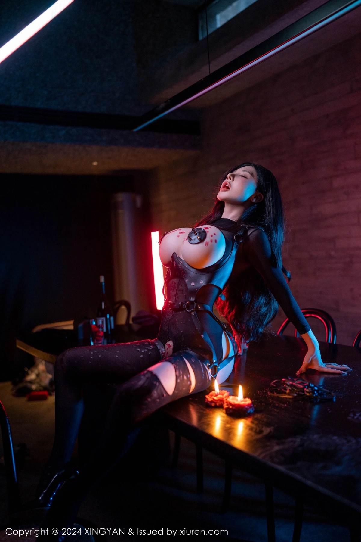 秀人集.com_[XINGYAN星颜社]VOL.248_模特潘思沁性感黑色轻透网纱连体衣秀巨乳肥臀惹火诱惑写真81P