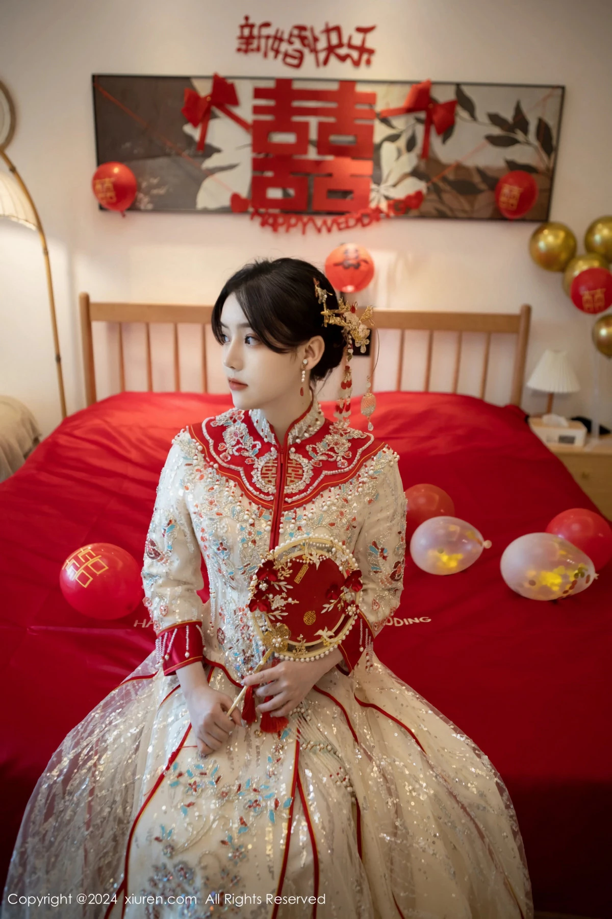 秀人集.com_[XiuRen秀人网]No.8780_模特豆瓣酱闹新娘主题红色新娘装配超薄肉丝秀丰腴身材诱惑写真111P