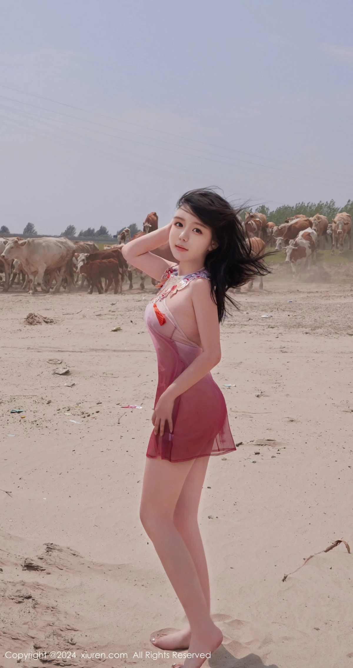 秀人集.com_[XiuRen秀人网]No.8777_模特小薯条nienie性感浅红色泳装+浅蓝色吊带秀曼妙身姿诱惑写真73P