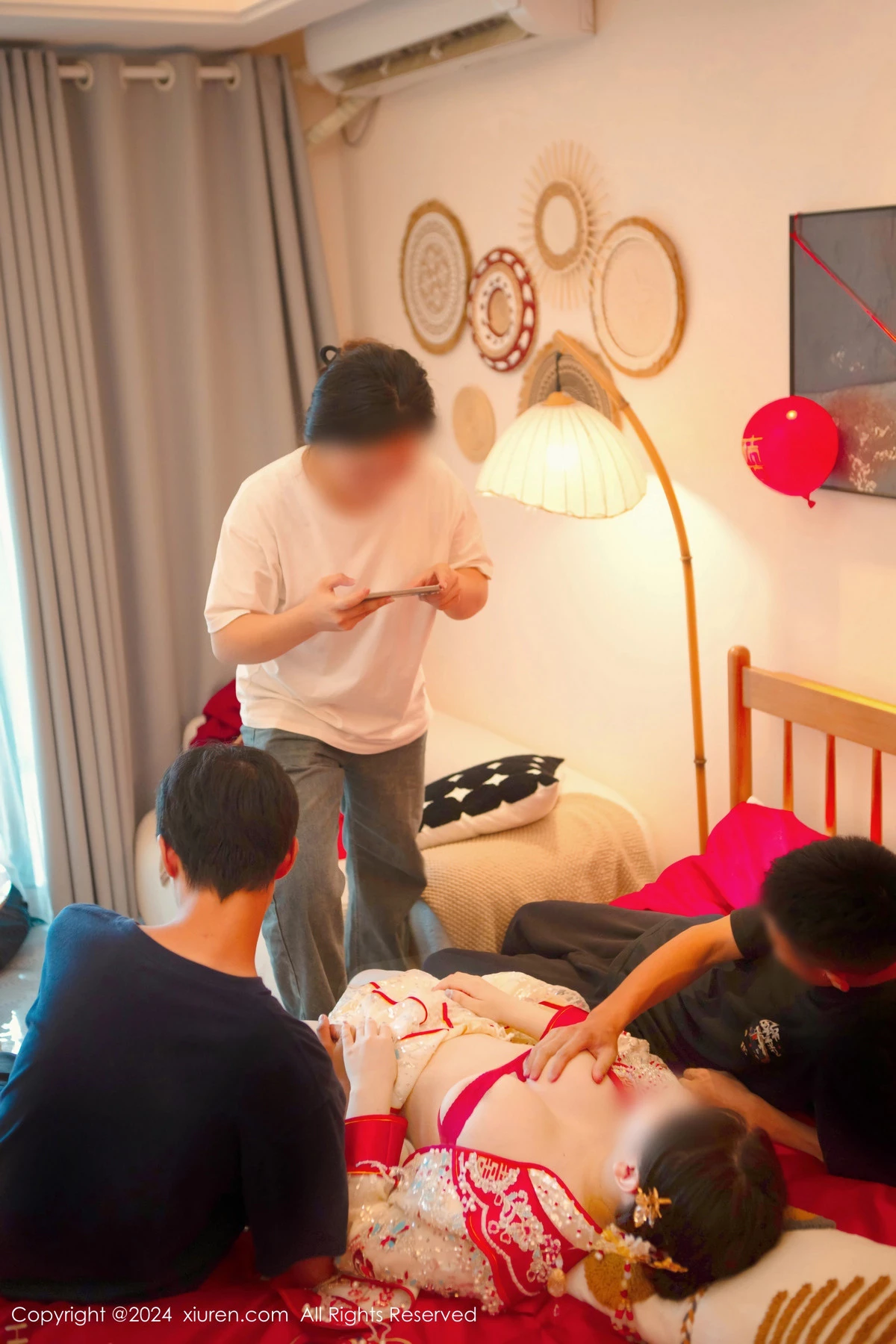 秀人集.com_[XiuRen秀人网]No.8780_模特豆瓣酱闹新娘主题红色新娘装配超薄肉丝秀丰腴身材诱惑写真111P