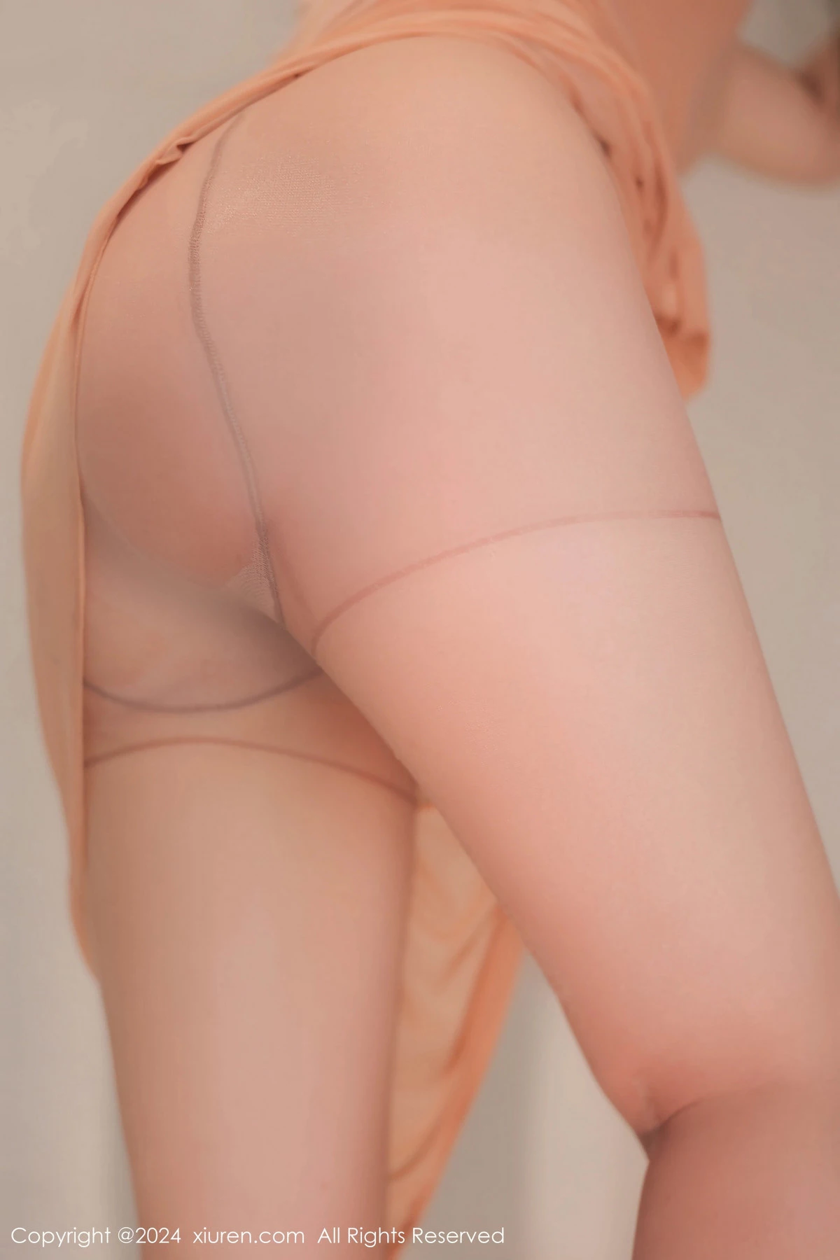 秀人集.com_[XiuRen秀人网]No.8770_模特白乐乐浴室场景性感橙色服饰配超薄肉丝秀完美身材诱惑写真89P