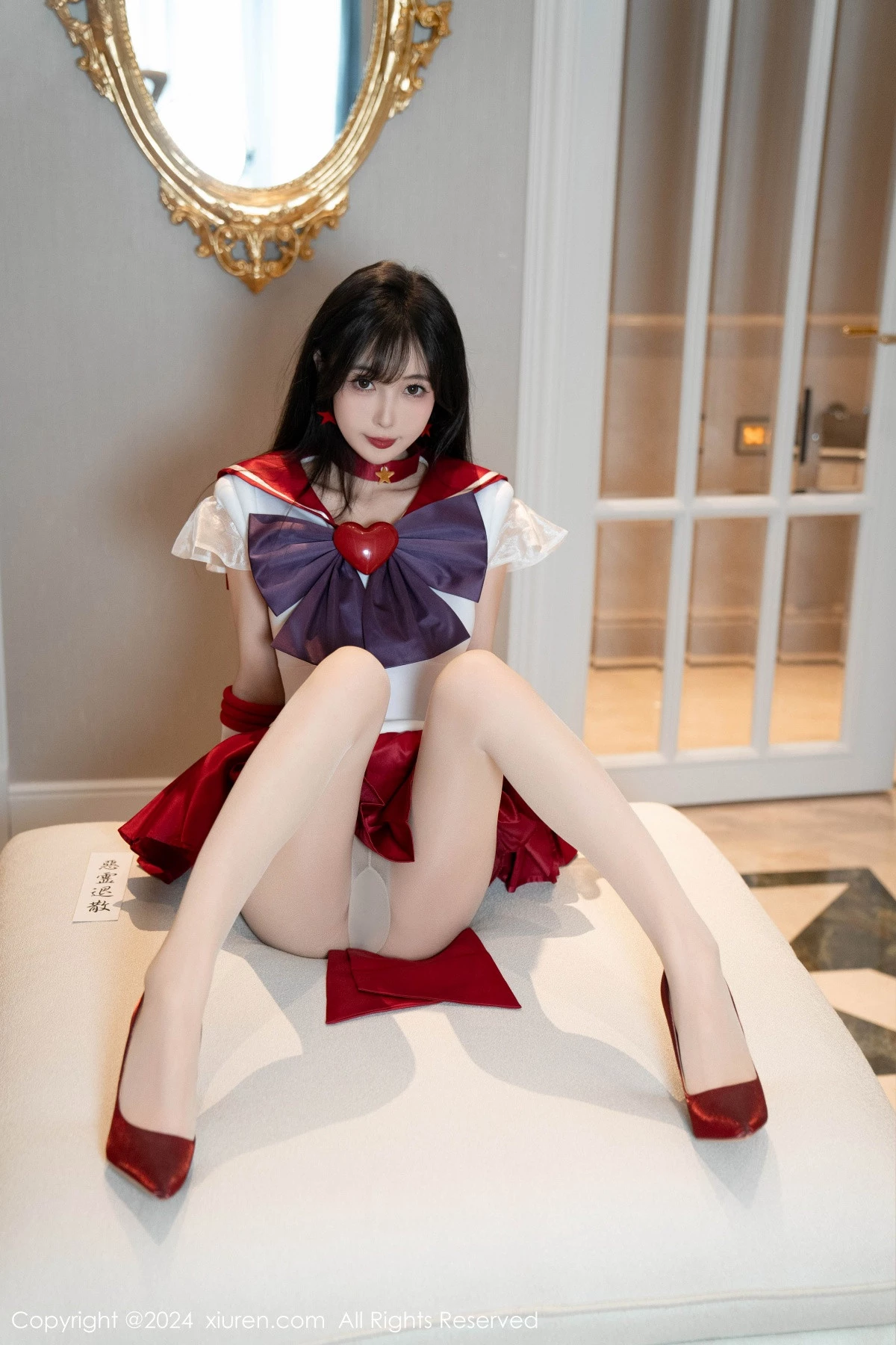 秀人集.com_[XiuRen秀人网]No.8800_模特林星阑性感白色上衣配红短裙露超薄肉丝秀曼妙身姿诱惑写真80P