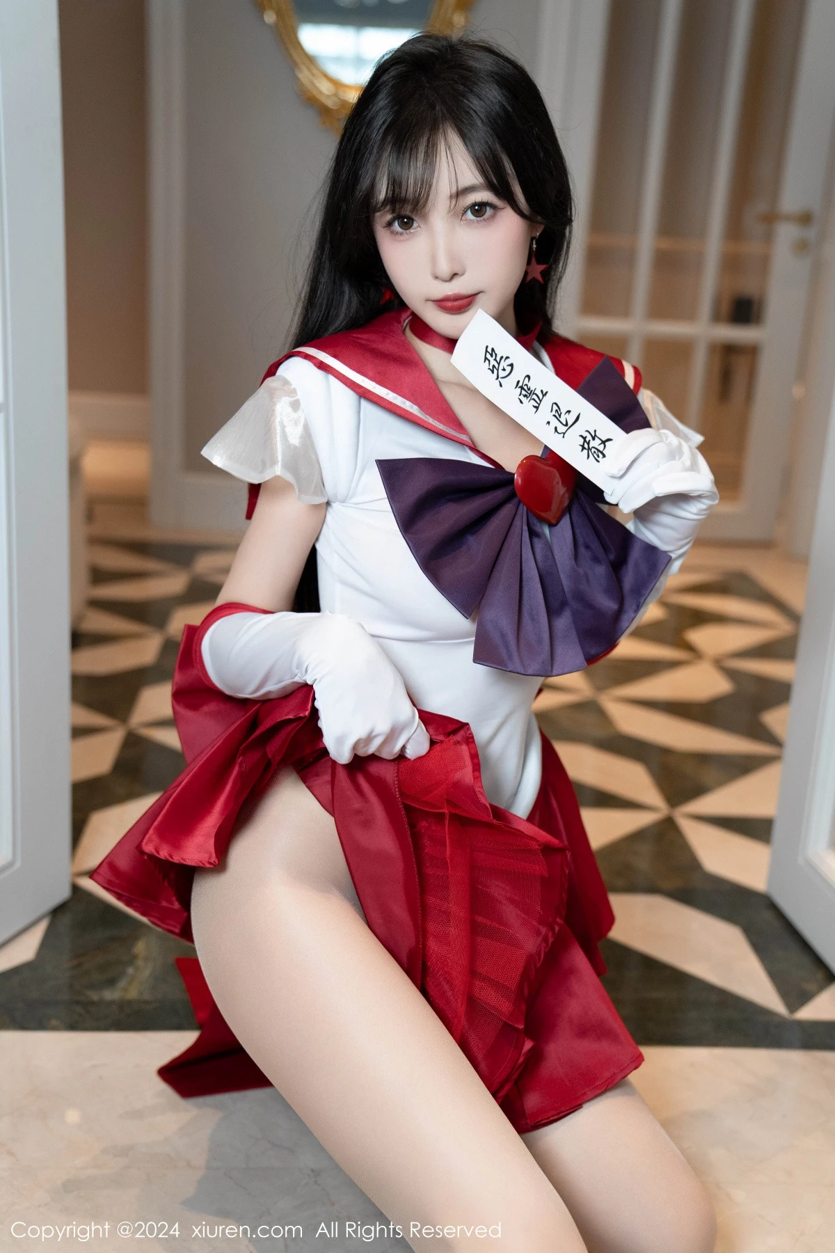 秀人集.com_[XiuRen秀人网]No.8800_模特林星阑性感白色上衣配红短裙露超薄肉丝秀曼妙身姿诱惑写真80P