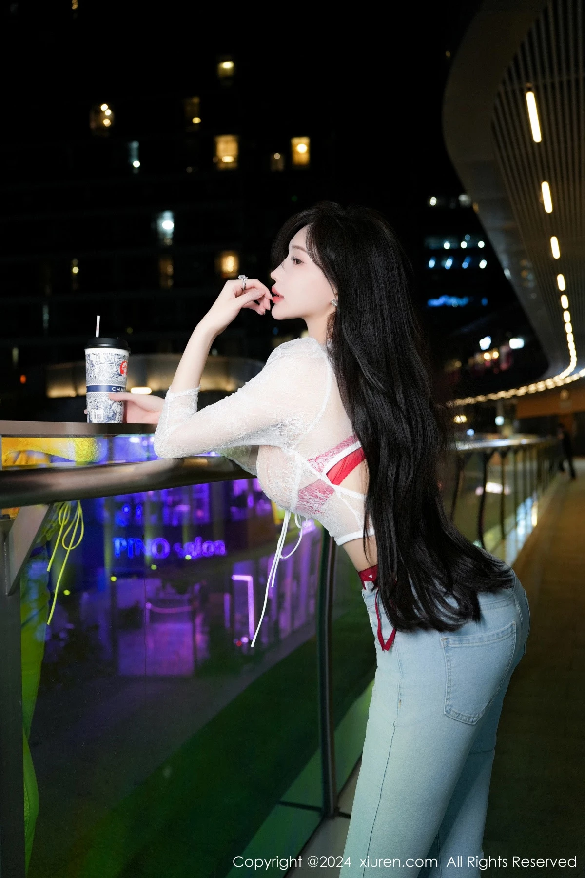 秀人集.com_[XiuRen秀人网]No.8846_女神Carol周妍希X性感红色内衣配黑丝吊袜秀完美身材诱惑写真58P