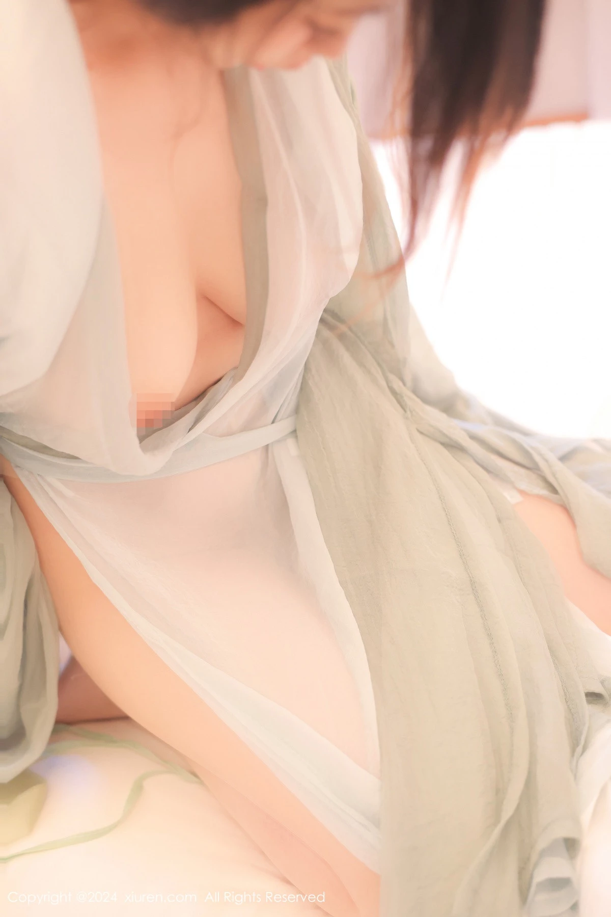 秀人集.com_[XiuRen秀人网]No.8937_模特蛋蛋宝私房性感绿色古装服饰配超薄肉丝秀丰腴身姿诱惑写真83P