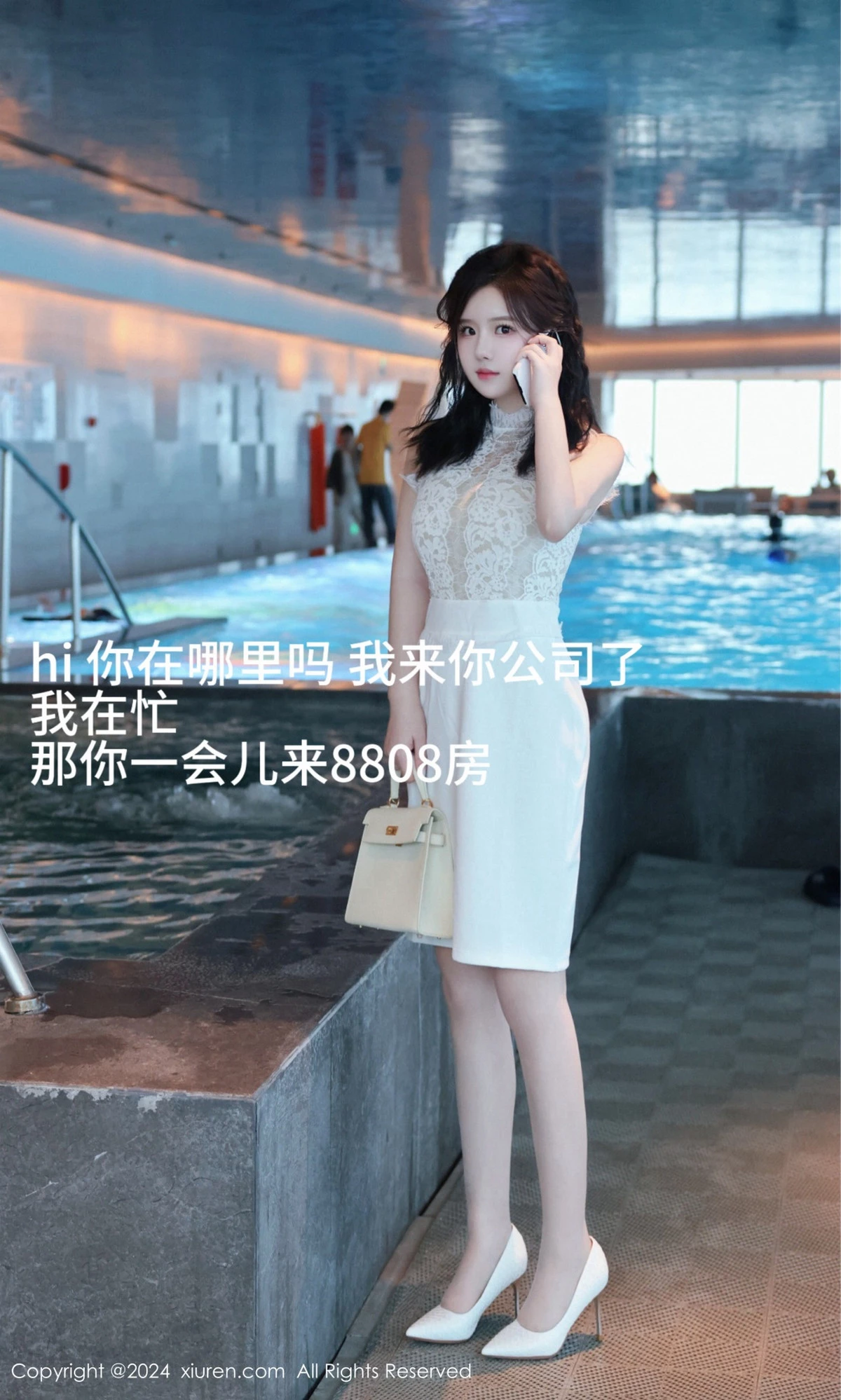 秀人集.com_[XiuRen秀人网]No.8991_模特小薯条nienie性感白色连衣短裙配白丝袜秀完美身材诱惑写真75P