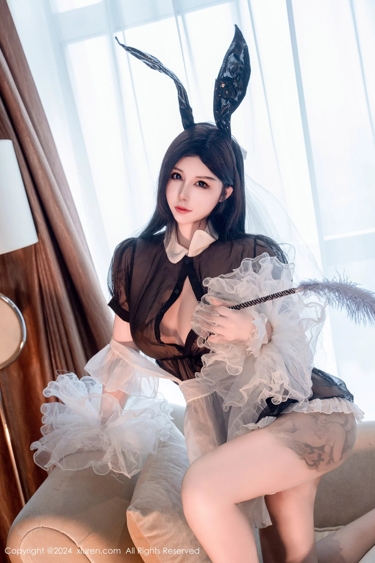 秀人集.com_[XiuRen秀人网]No.9010_模特陈芊儿私房性感兔女郎装扮黑色薄纱秀丰满身材惹火诱惑写真81P