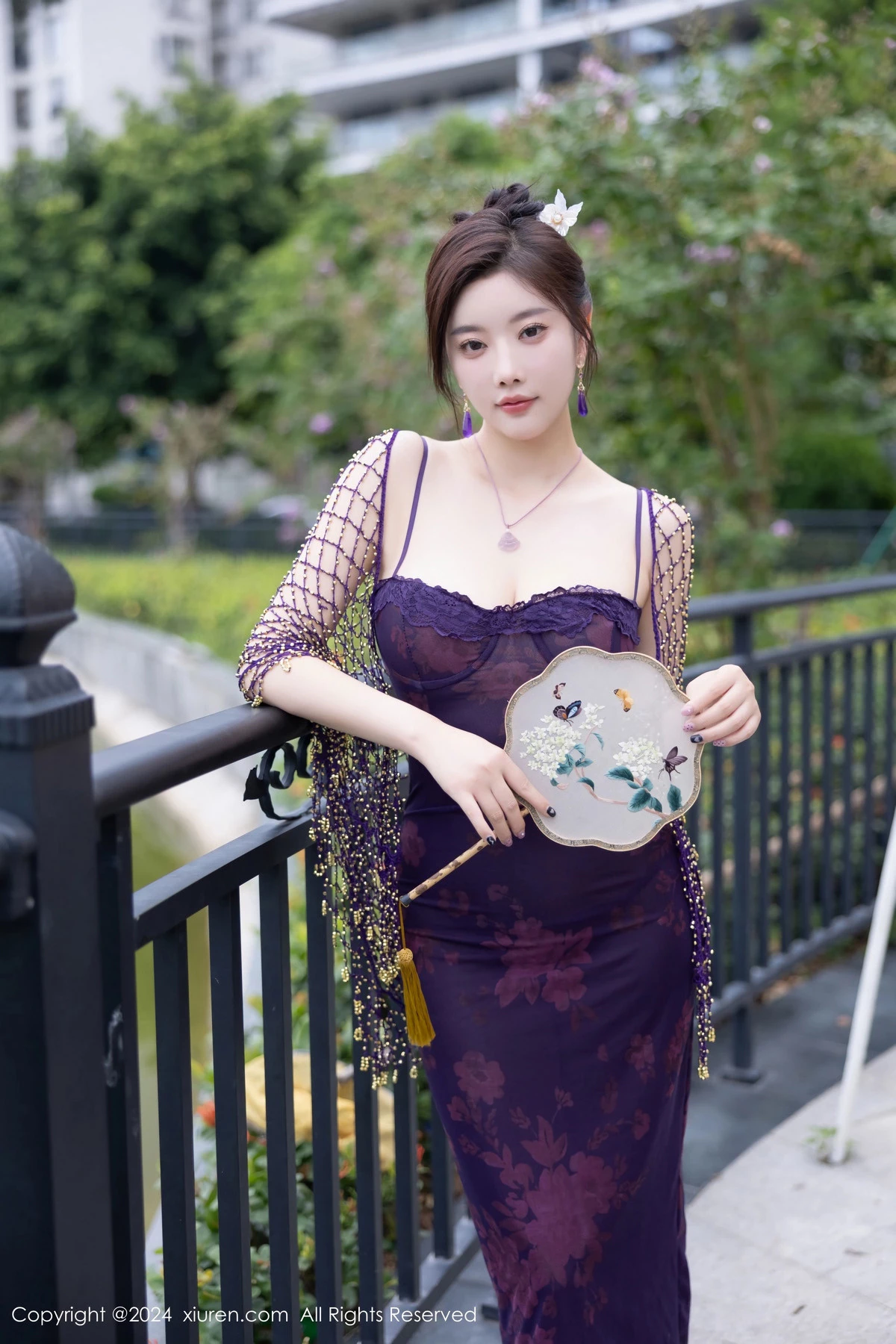 秀人集.com_[XiuRen秀人网]No.9092_女神杨晨晨Yome性感紫色情趣服配紫色丝袜秀丰腴身材诱惑写真80P