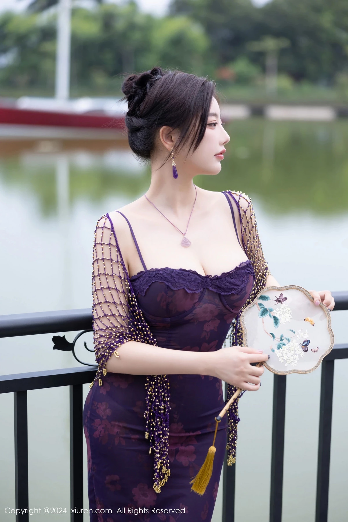 秀人集.com_[XiuRen秀人网]No.9092_女神杨晨晨Yome性感紫色情趣服配紫色丝袜秀丰腴身材诱惑写真80P