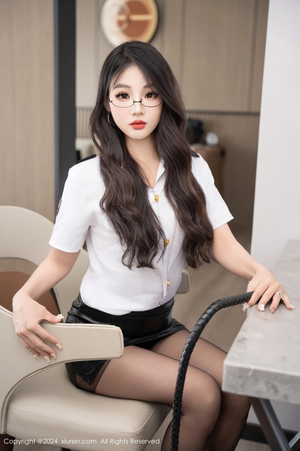 秀人集.com_[XiuRen秀人网]No.9113_新人模特黑麦子性感白色制服配开档黑丝秀柔美身姿撩人诱惑写真67P