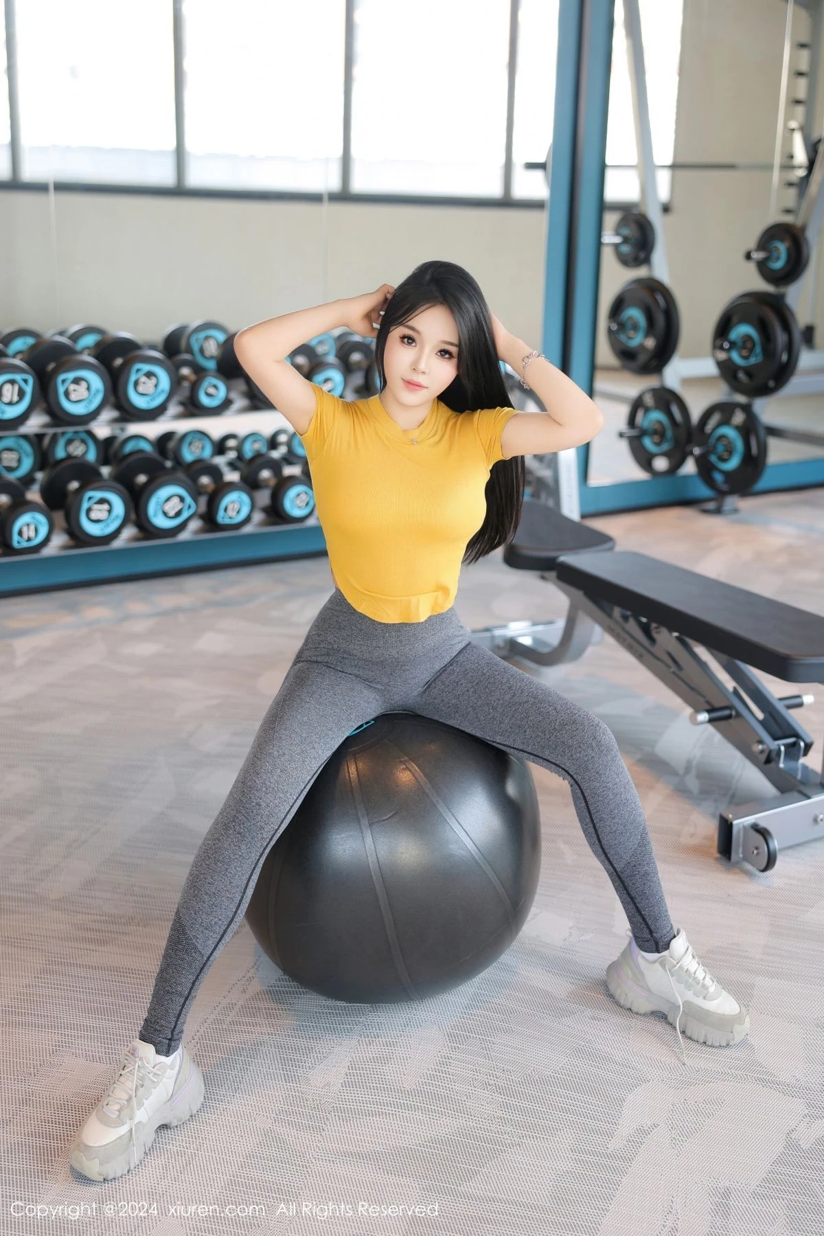 秀人集.com_[XiuRen秀人网]No.9117_模特麦田健身房性感黄T配灰色瑜伽裤紧身秀曼妙身姿诱惑写真88P