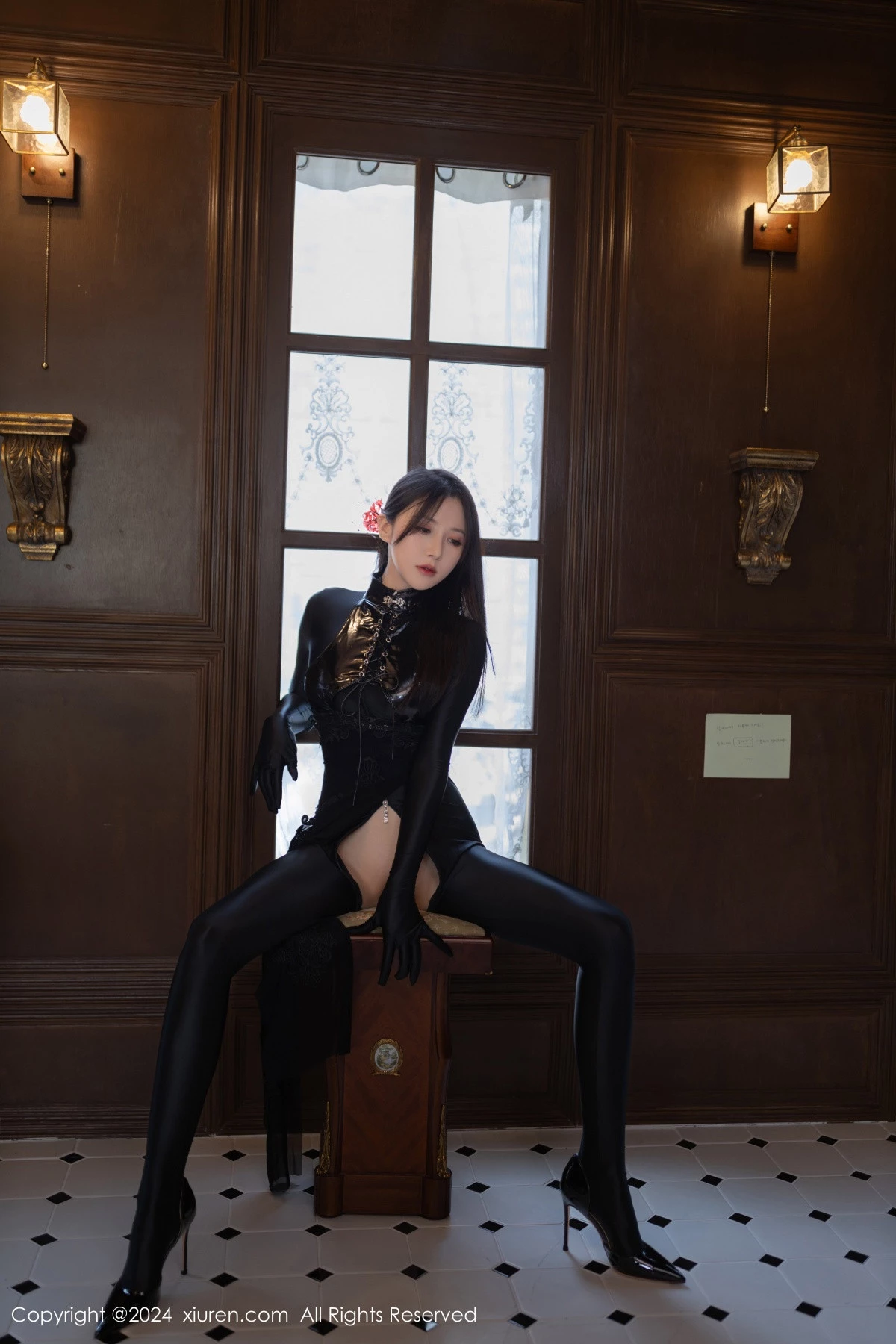 秀人集.com_[XiuRen秀人网]No.9125_模特鱼子酱Fish私房性感黑色紧身连体衣秀曼妙身姿撩人诱惑写真80P