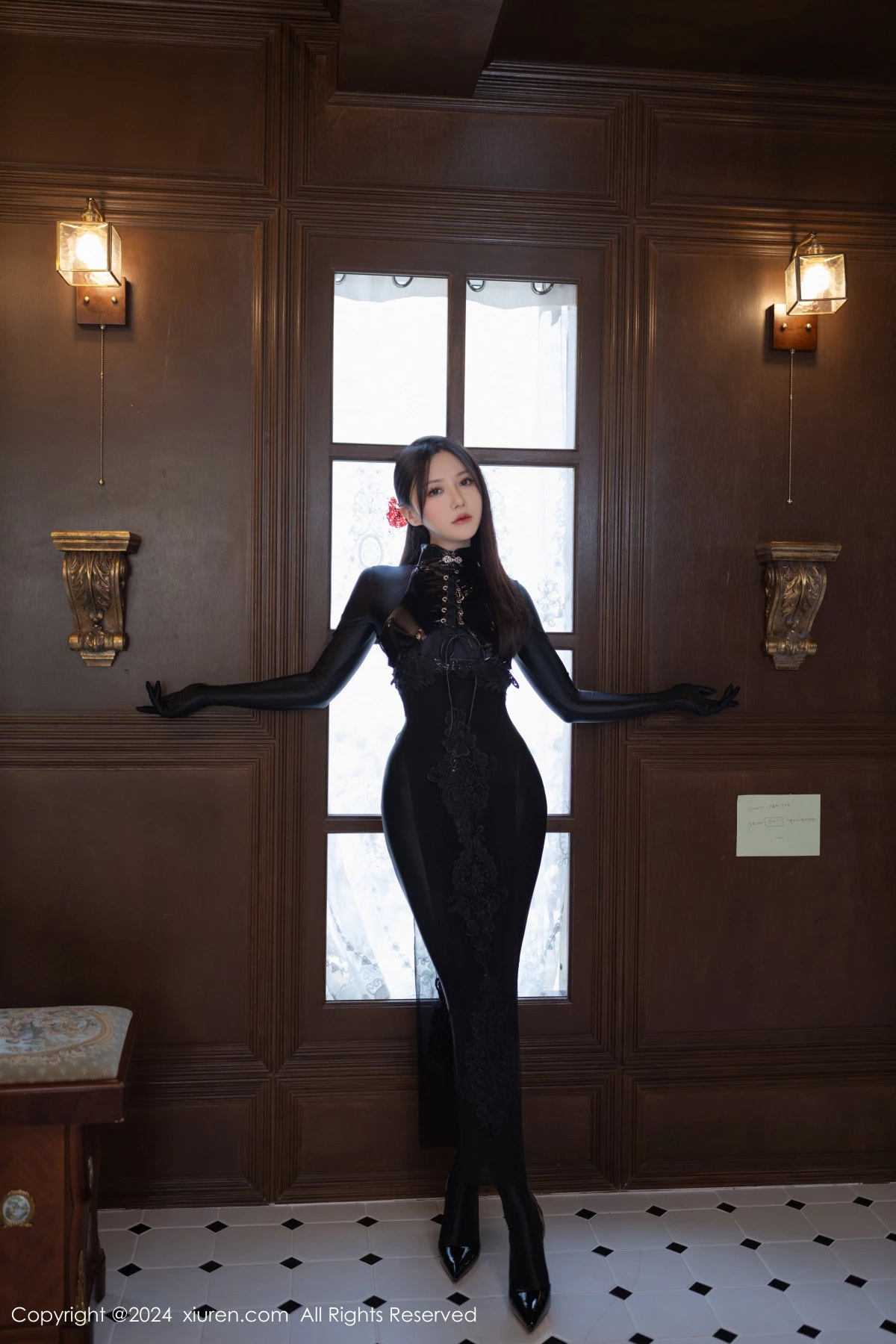 秀人集.com_[XiuRen秀人网]No.9125_模特鱼子酱Fish私房性感黑色紧身连体衣秀曼妙身姿撩人诱惑写真80P