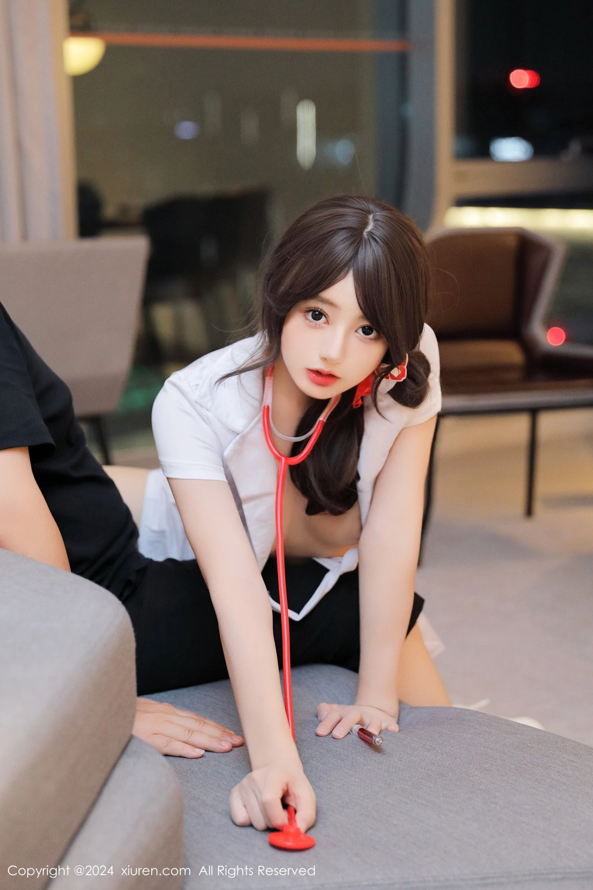 秀人集.com_[XiuRen秀人网]No.9163_模特桃妖夭性感白色护士制服配超薄肉丝秀曼妙身姿惹火诱惑写真73P