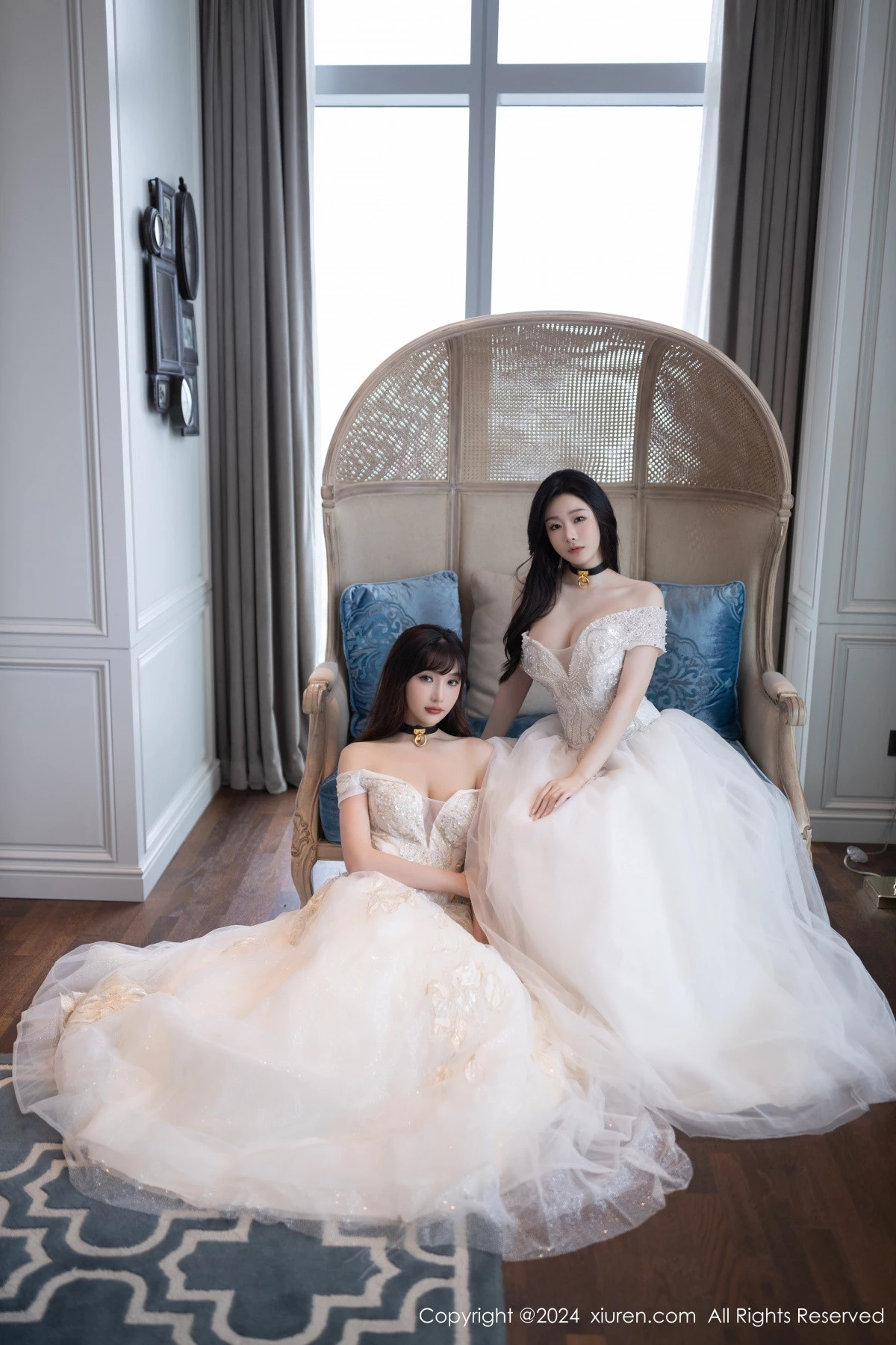 秀人集.com_[XiuRen秀人网]No.9240_模特合集女神小逗逗＆陆萱萱性感白色内衣秀完美身材诱惑写真80P