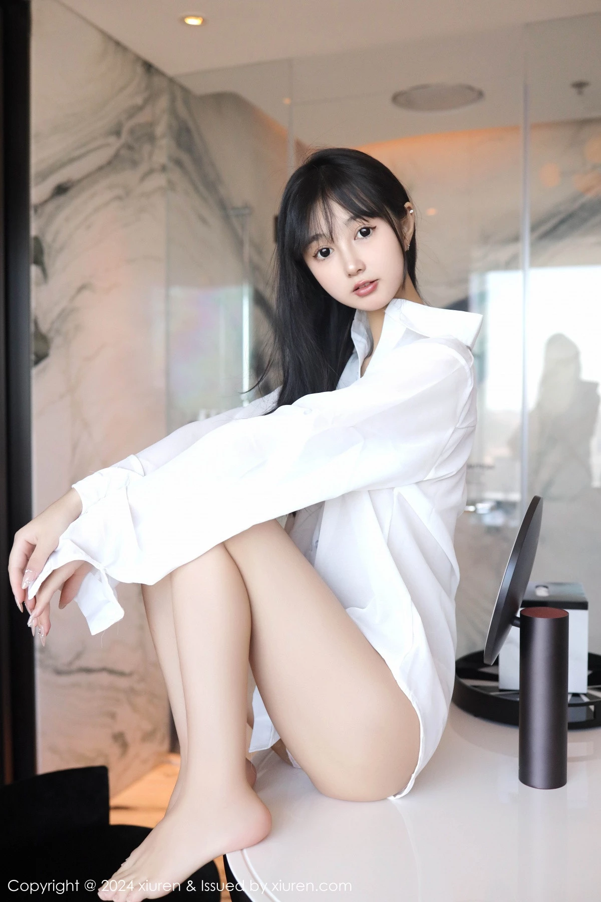 秀人集.com_[XiuRen秀人网]No.9251_新人模特林好好私房浴室性感白色衬衣半脱秀曼妙身姿诱惑写真67P