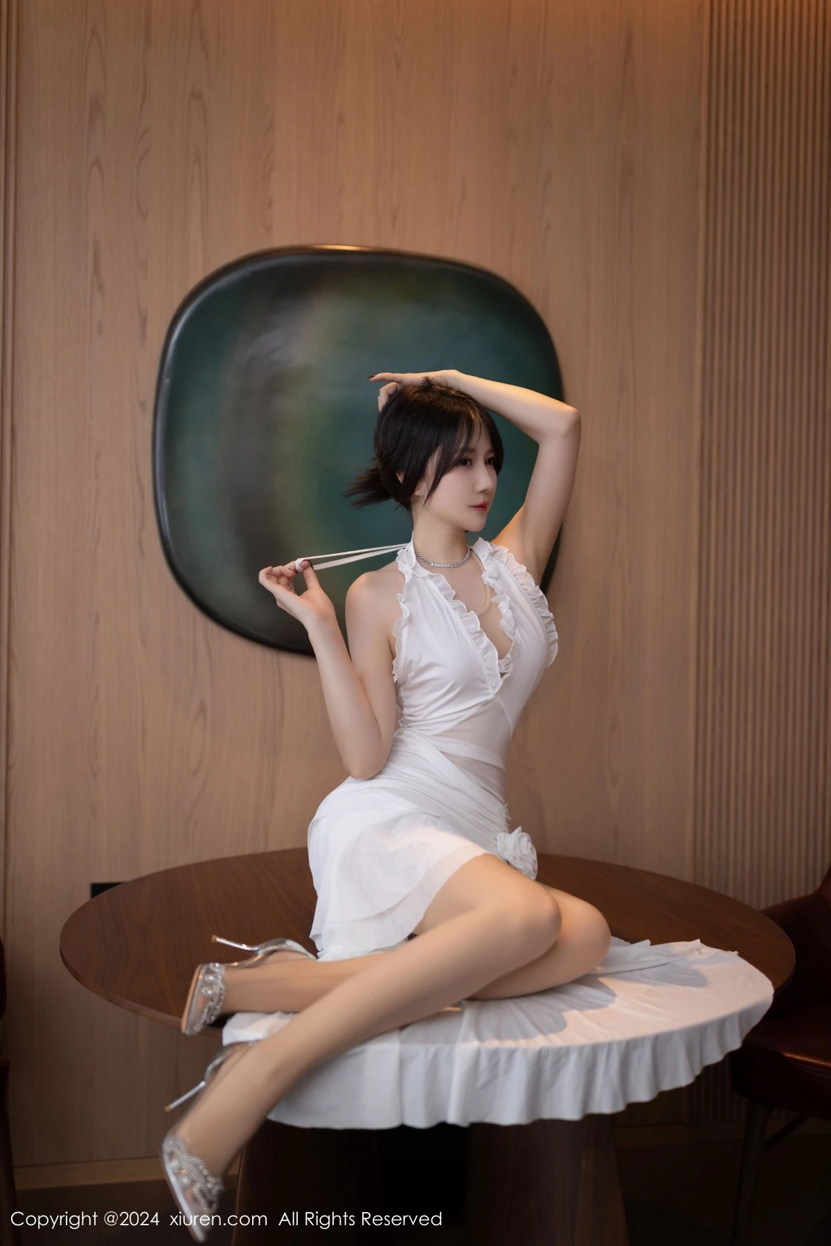 秀人集.com_[XiuRen秀人网]No.9276_模特鱼子酱Fish性感白色连衣裙露超薄连体肉丝秀曼妙身姿诱惑写真80P