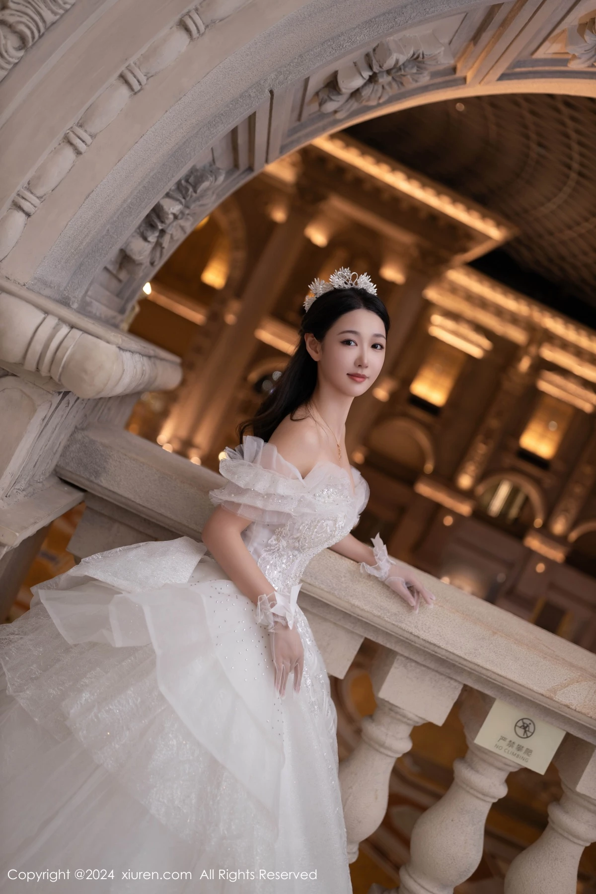 秀人集.com_[XiuRen秀人网]No.9283_模特唐安琪性感白色婚纱露白色内衣配超薄肉丝秀美腿诱惑写真86P