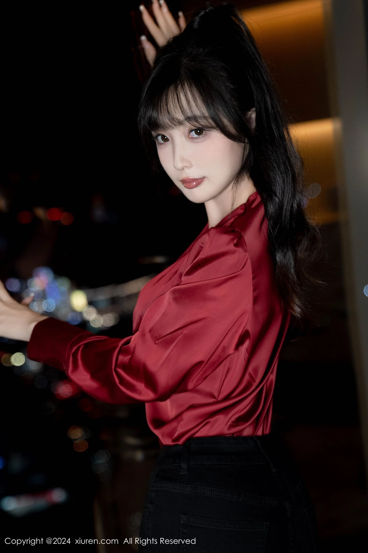 秀人集.com_[XiuRen秀人网]No.9299_模特林星阑私房性感黑色蕾丝内衣配开档黑丝秀曼妙身姿诱惑写真94P