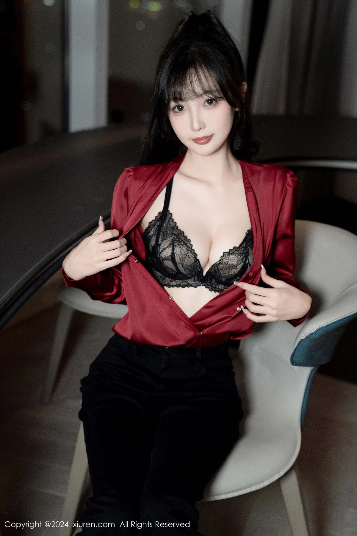 秀人集.com_[XiuRen秀人网]No.9299_模特林星阑私房性感黑色蕾丝内衣配开档黑丝秀曼妙身姿诱惑写真94P