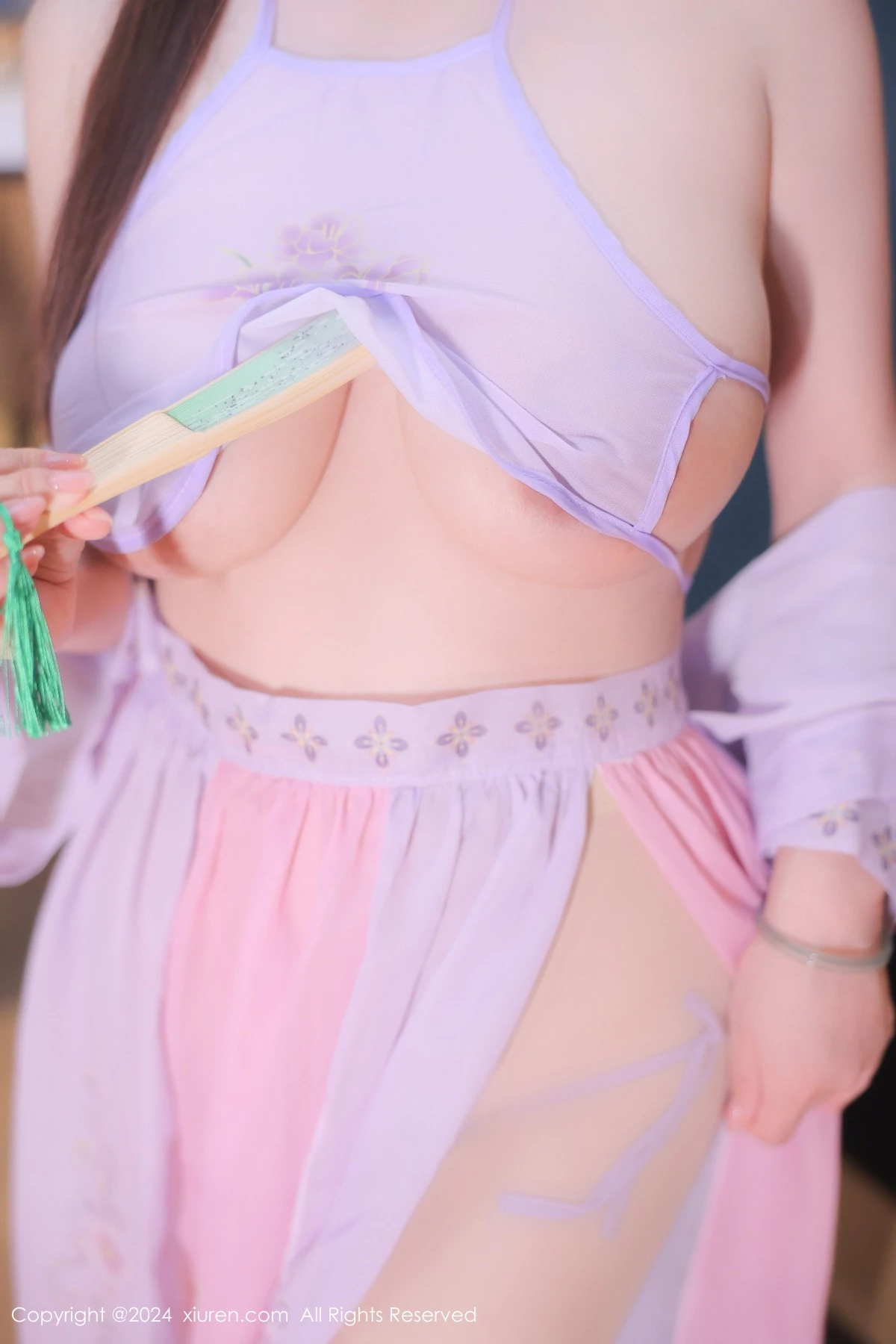 秀人集.com_[XiuRen秀人网]No.9178_模特小肉肉咪性感紫色古装服饰配超薄肉丝秀凹凸身材诱惑写真79P