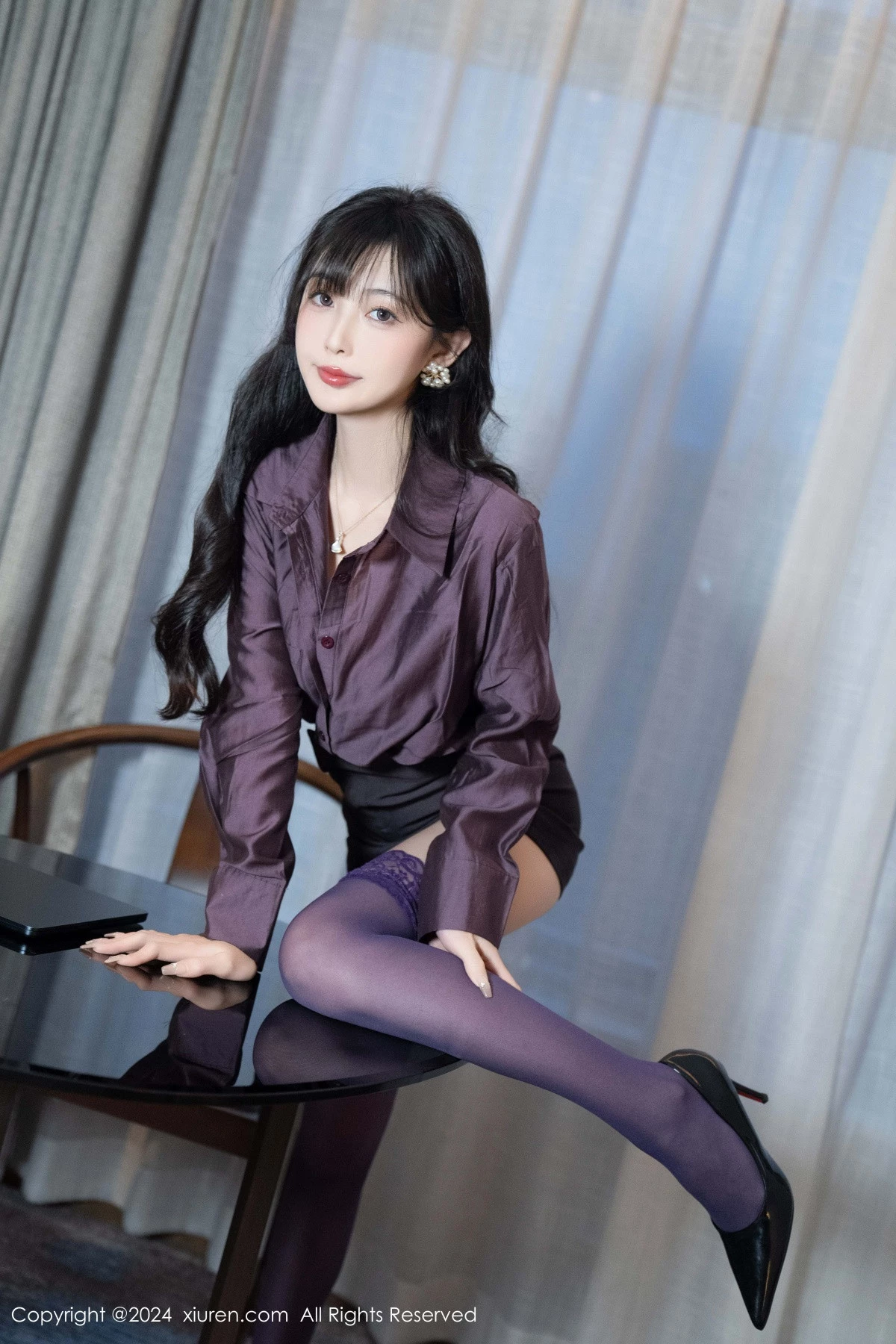 秀人集.com_[XiuRen秀人网]No.9428_模特林星阑性感紫色情趣连体内衣配紫色丝袜秀曼妙身姿诱惑写真81P