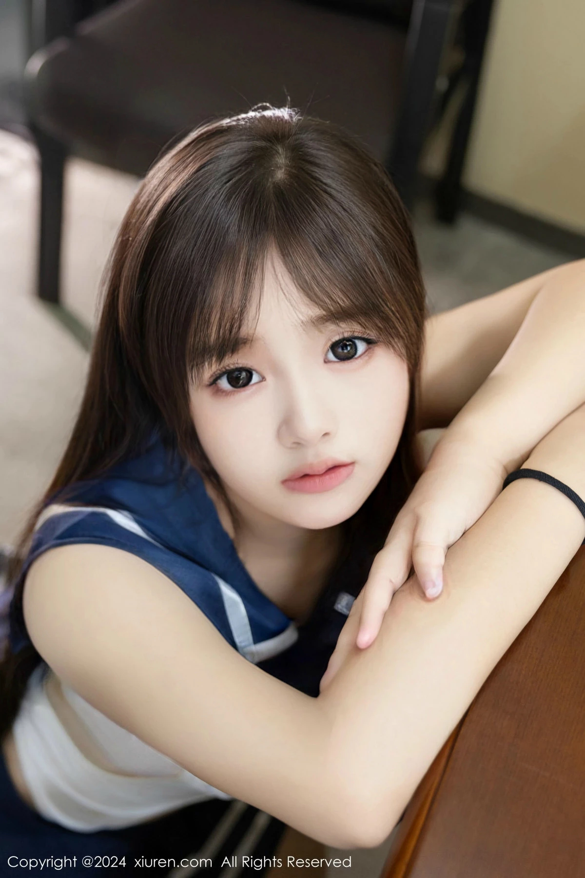 秀人集.com_[XiuRen秀人网]No.9514_模特叶初雪性感白色情趣制服露白色内衣秀完美身材撩人诱惑写真68P