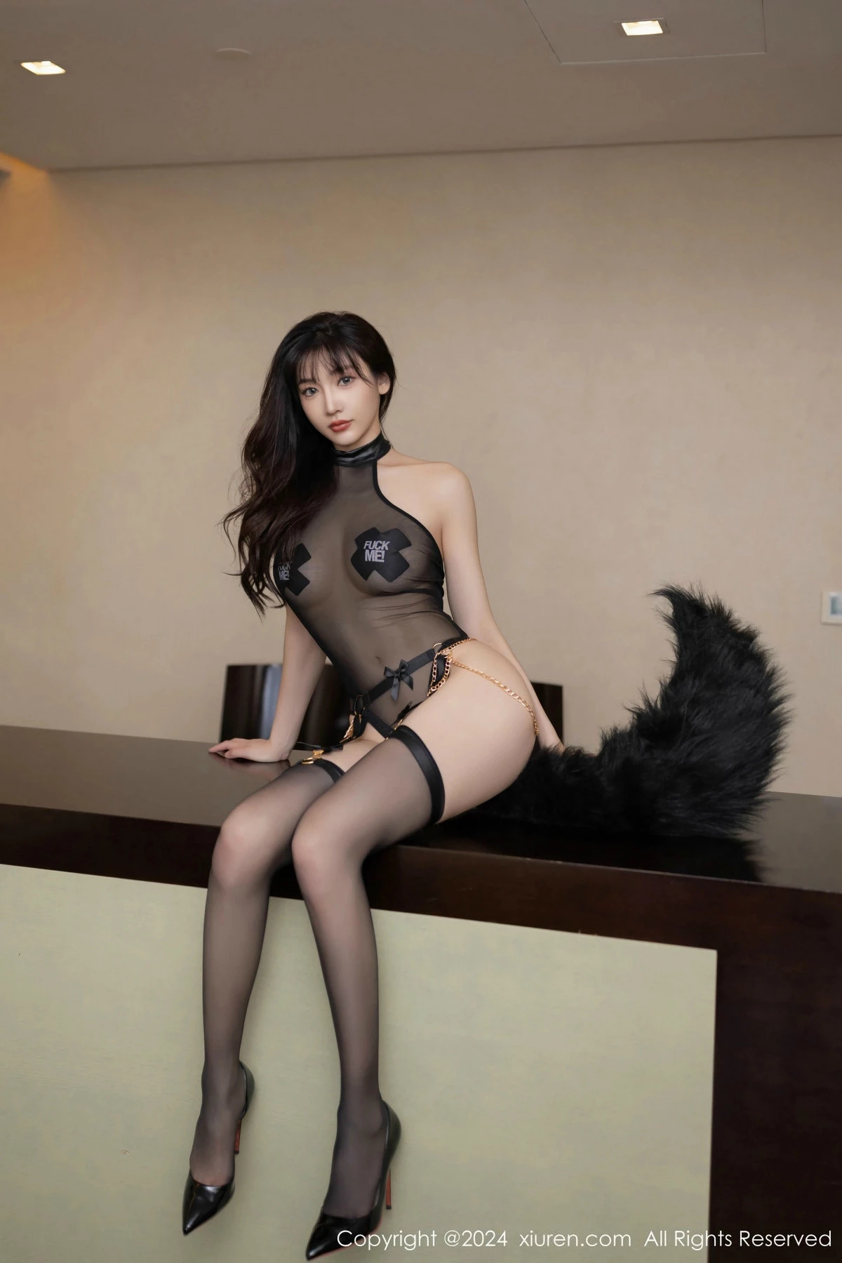 秀人集.com_[XiuRen秀人网]No.9483_模特陆萱萱性感黑色薄透连体衣配超薄黑丝秀曼妙身姿诱惑写真80P