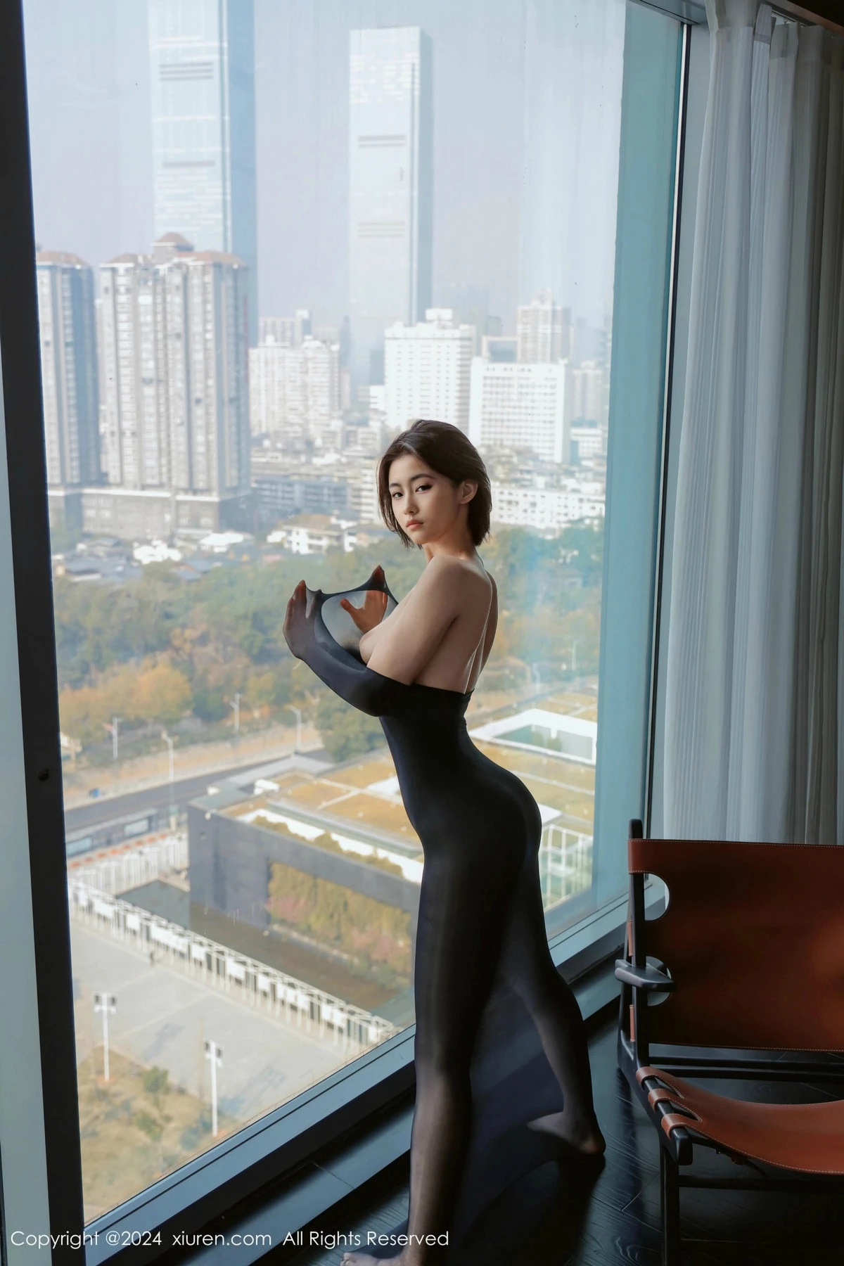 秀人集.com_[XiuRen秀人网]No.9684_新人模特小橘子orange私房性感黑色连衣丝袜秀曼妙身姿诱惑写真69P