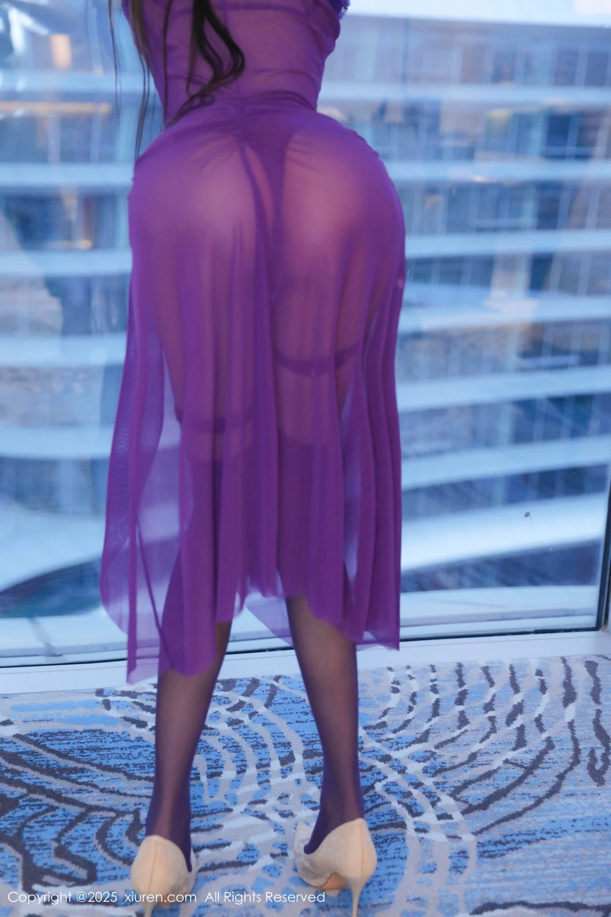 秀人集.com_[XiuRen秀人网]No.9710_模特Candy糖糖性感紫色情趣内衣配紫色丝袜秀完美身材诱惑写真86P