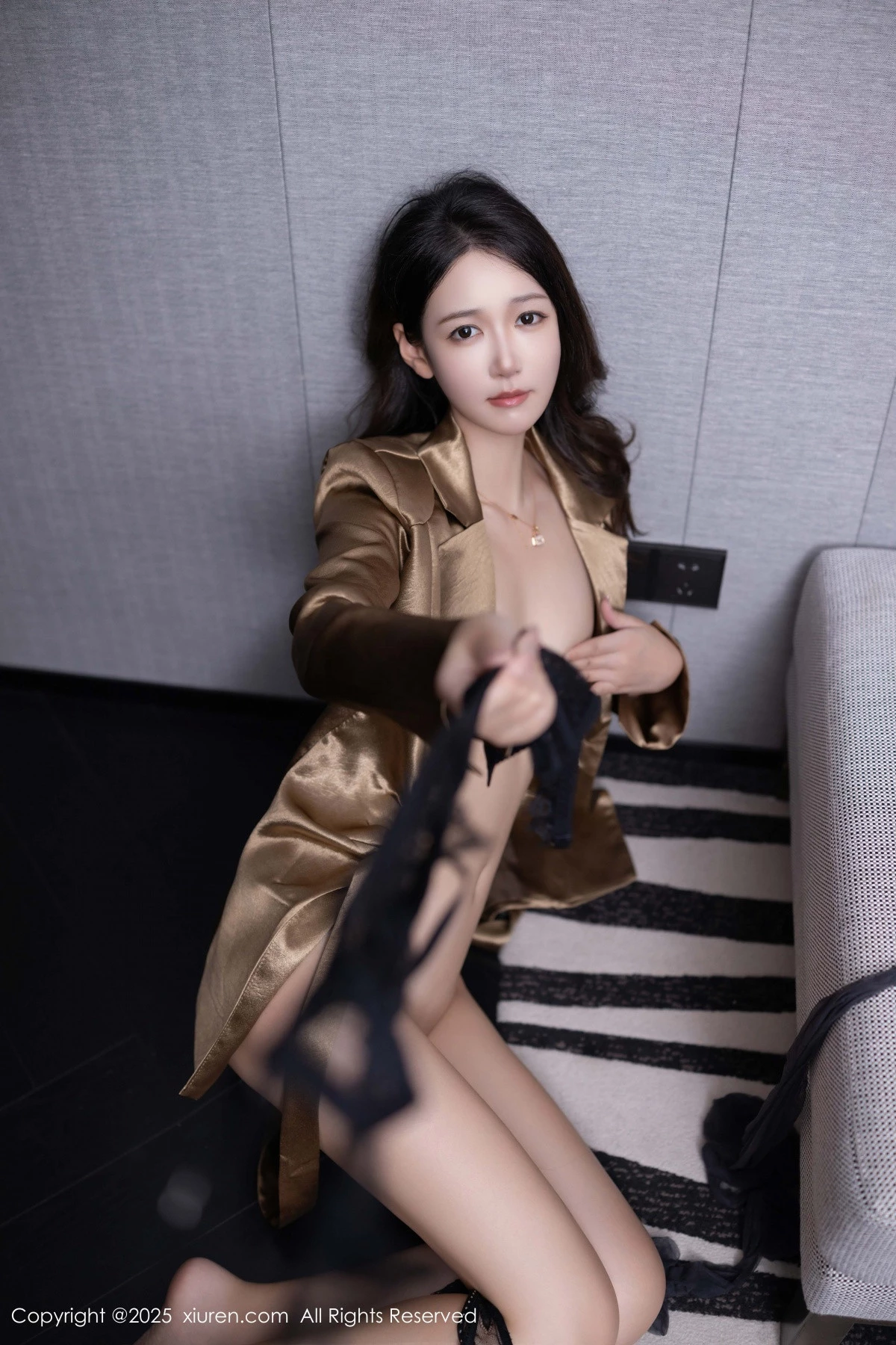 秀人集.com_[XiuRen秀人网]No.9751_模特唐安琪性感黑色情趣内衣配魅惑黑丝秀柔美身段迷人诱惑写真80P