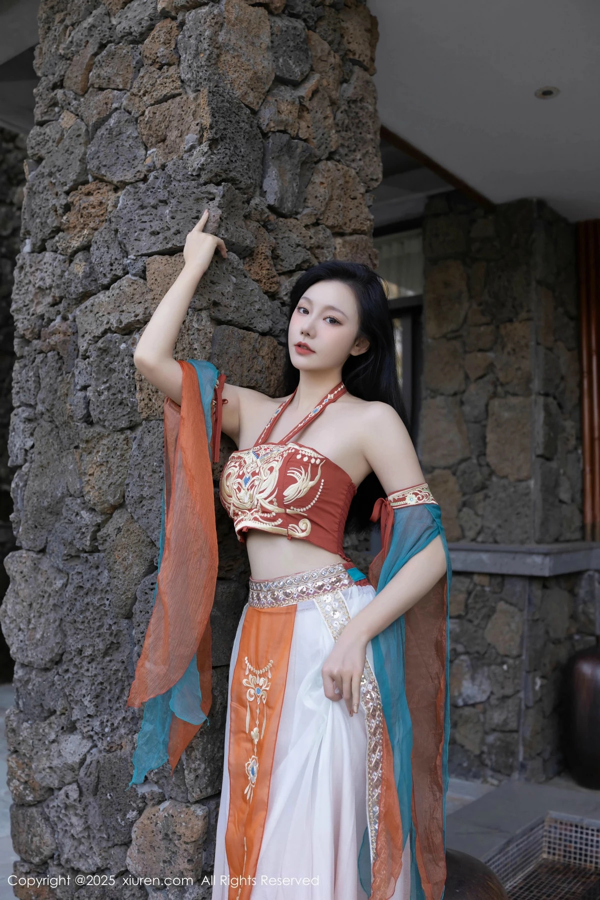 秀人集.com_[XiuRen秀人网]No.9757_模特安然anran性感古风薄纱服饰配超薄肉丝秀丰满身材诱惑写真81P