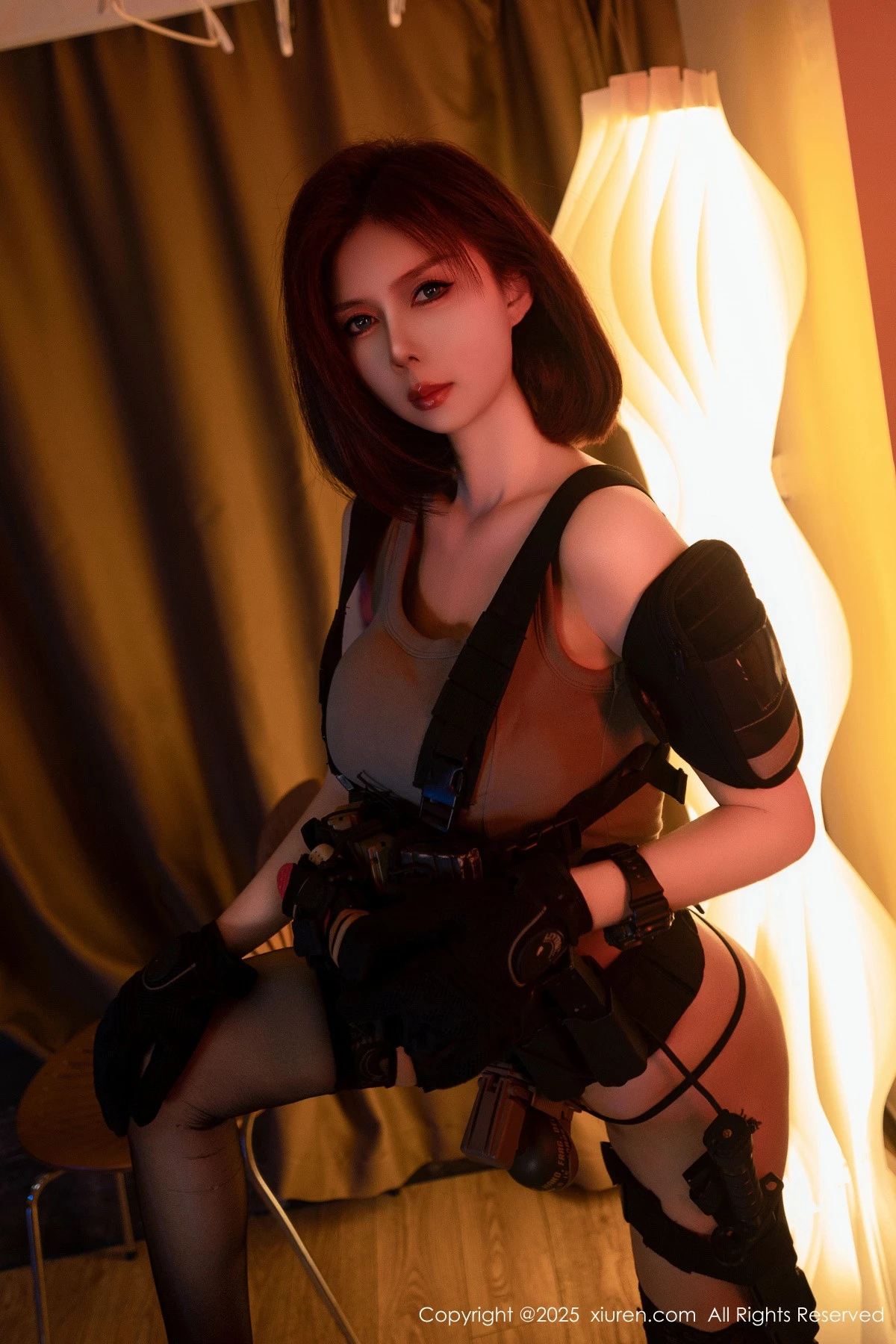 秀人集.com_[XiuRen秀人网]No.9759_模特白芷yy性感美女战士装扮黑色内衣配黑丝袜秀曼妙身姿诱惑写真94P