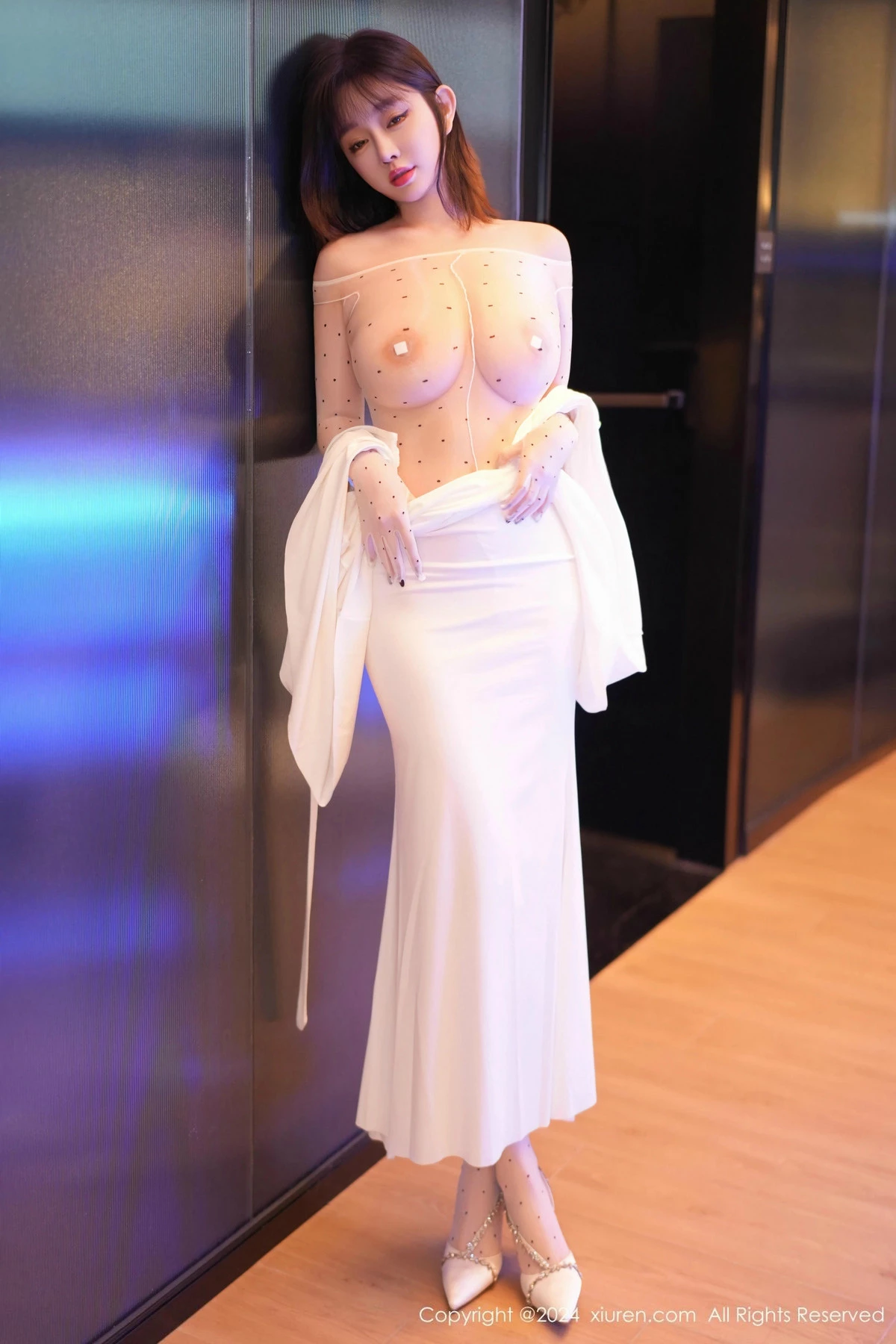 秀人集.com_[XiuRen秀人网]No.9629_女神王雨纯性感白色连衣裙露白色连体丝袜秀惹火身材诱惑写真90P