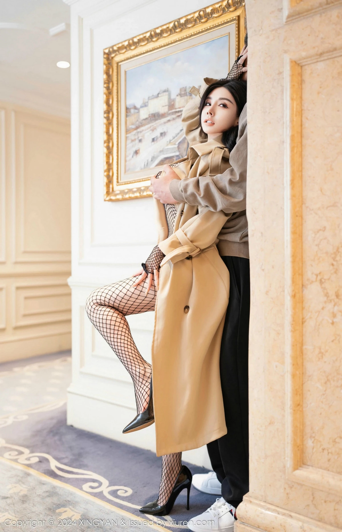 秀人集.com_[XINGYAN星颜社]VOL.293_模特潘思沁情节拍摄性感黑色网格连体衣秀巨乳肥臀诱惑写真79P